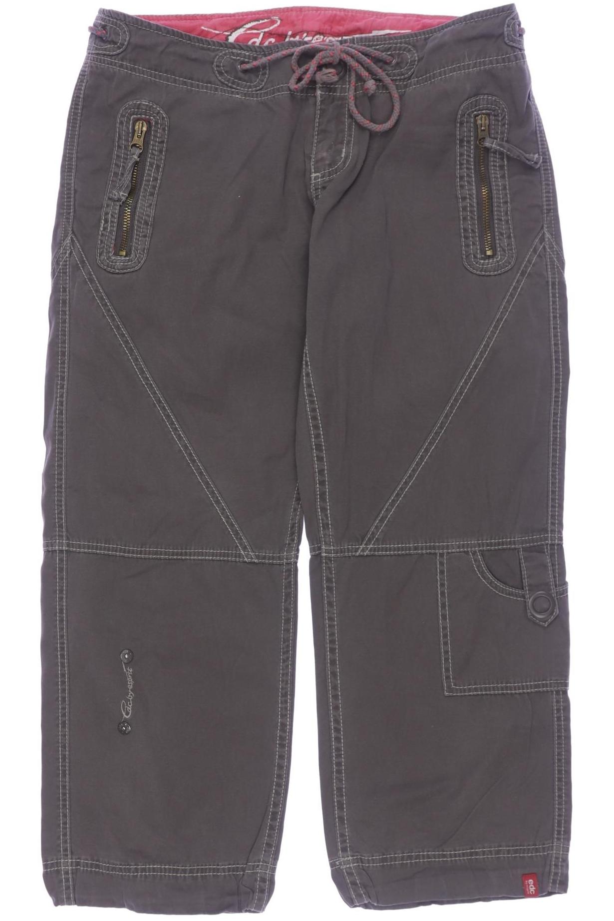 

edc by Esprit Damen Stoffhose, grau, Gr. 34