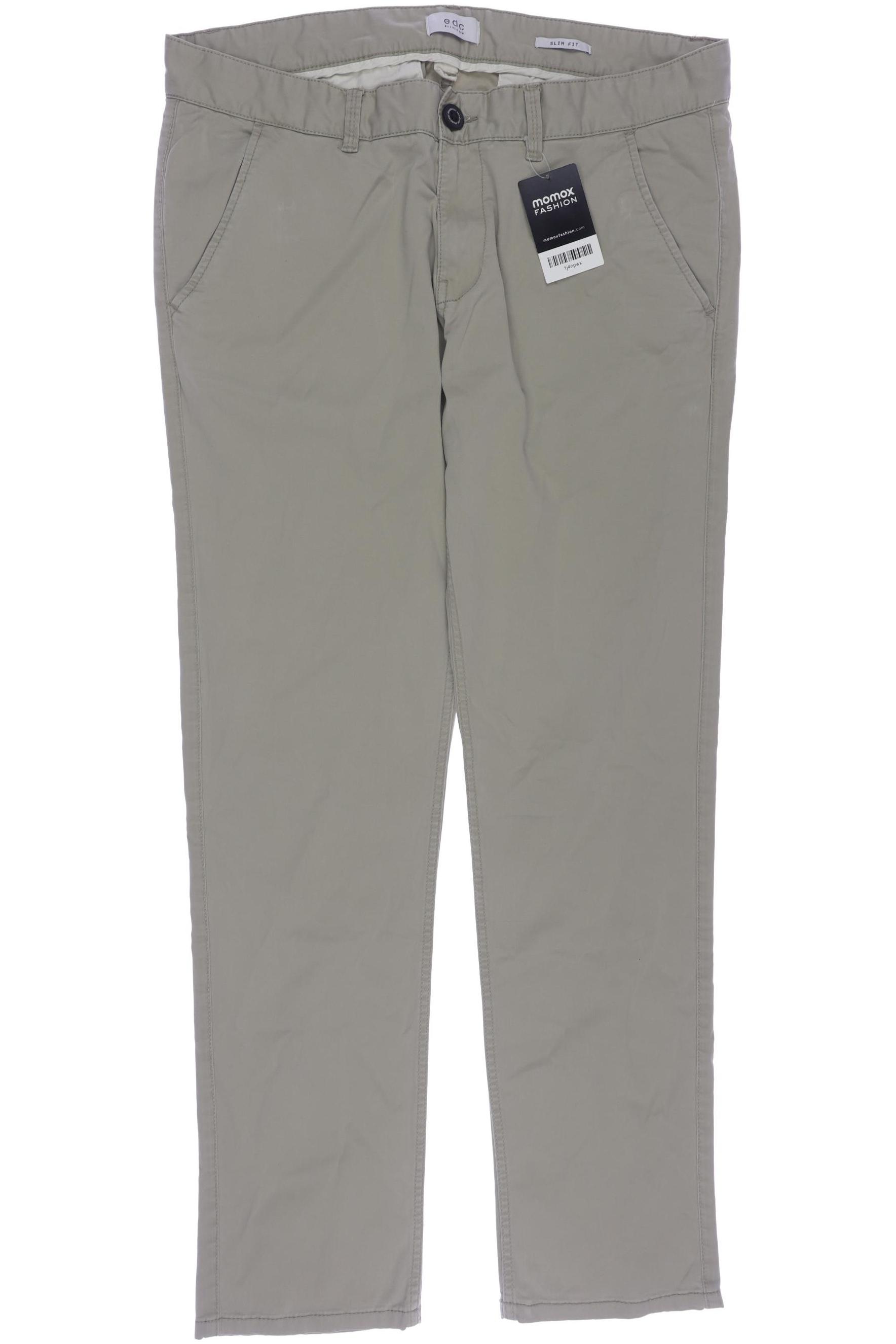 

edc by Esprit Herren Stoffhose, cremeweiß, Gr. 34