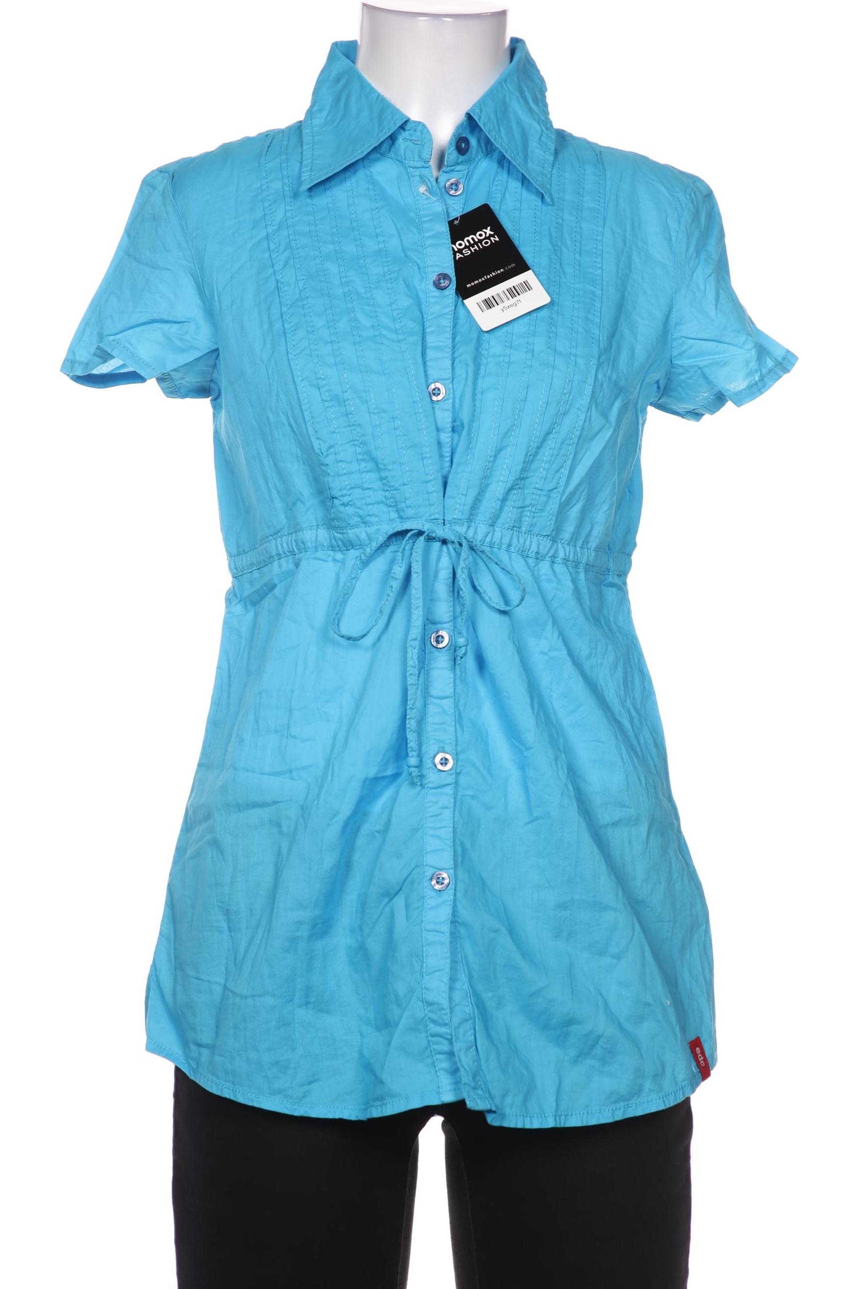 

edc by Esprit Damen Bluse, blau, Gr. 36