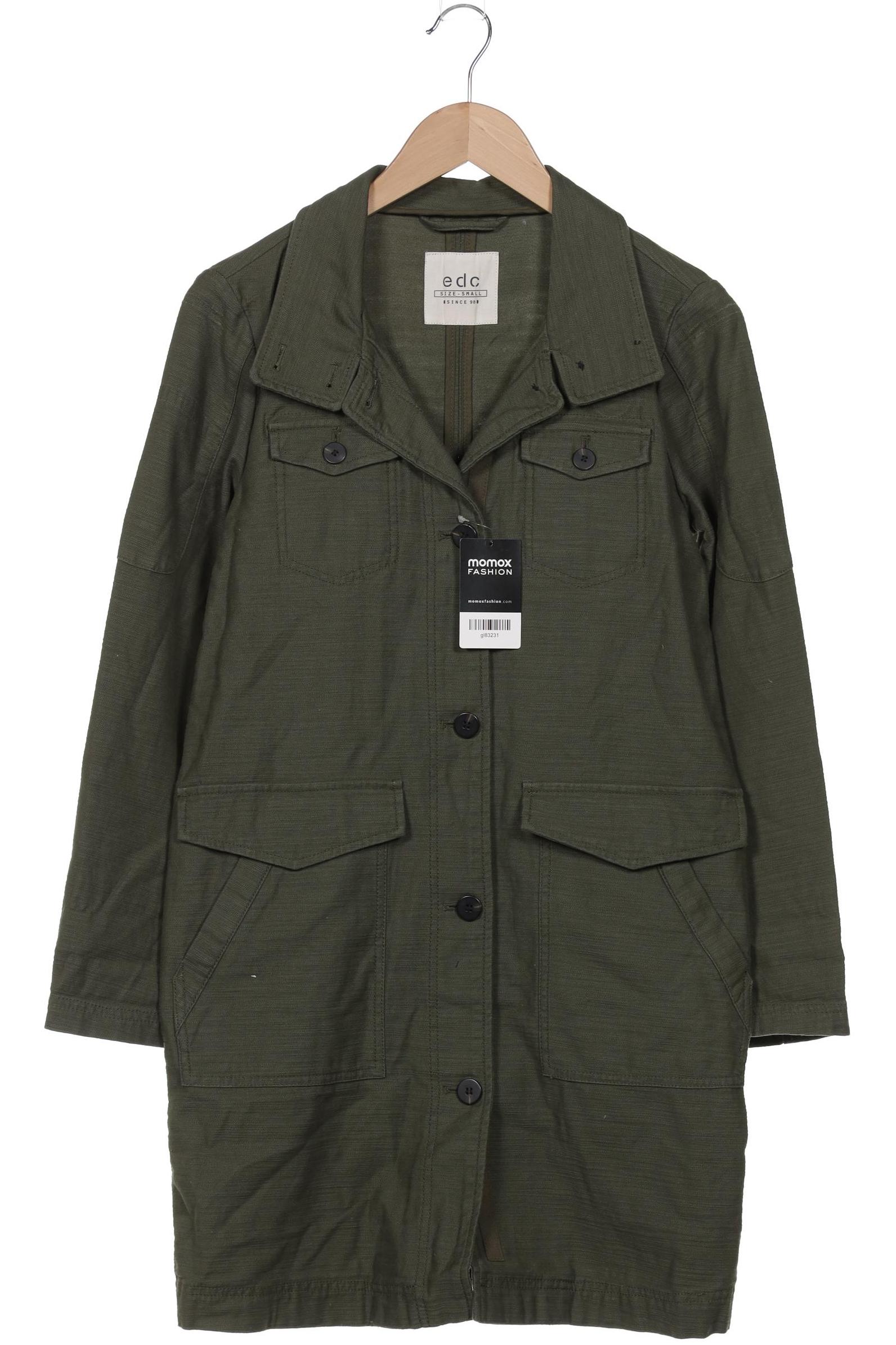 

edc by Esprit Damen Mantel, grün, Gr. 36