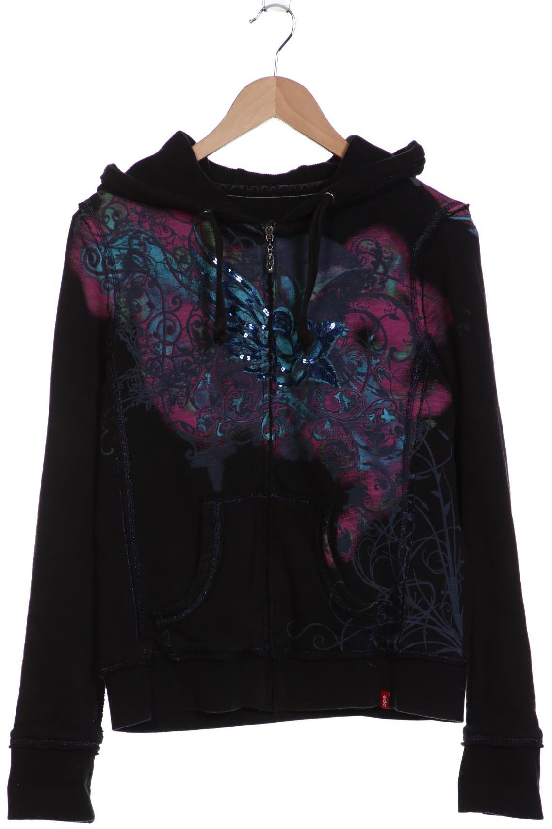 

edc by Esprit Damen Kapuzenpullover, schwarz, Gr. 42