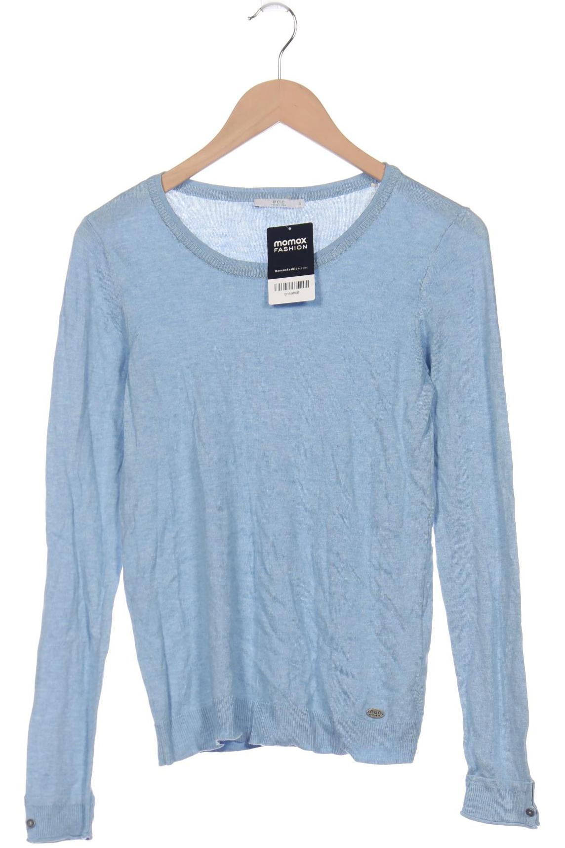 

edc by Esprit Damen Pullover, blau, Gr. 36