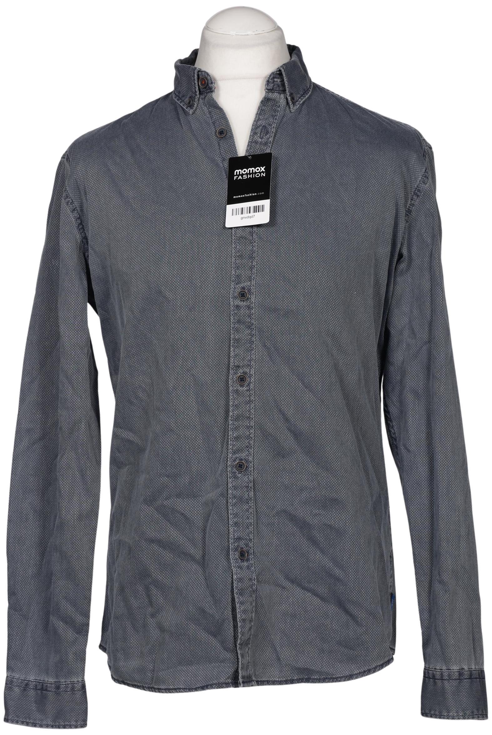 

edc by Esprit Herren Hemd, grau, Gr. 48