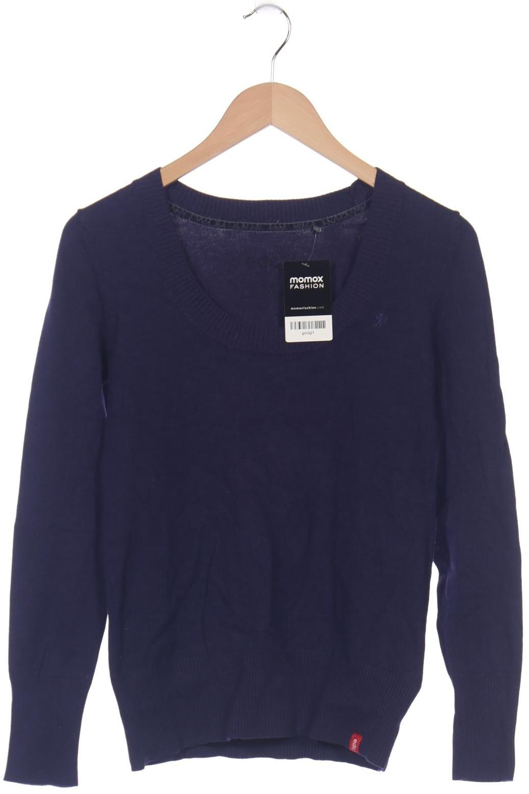 

edc by Esprit Damen Pullover, blau, Gr. 38