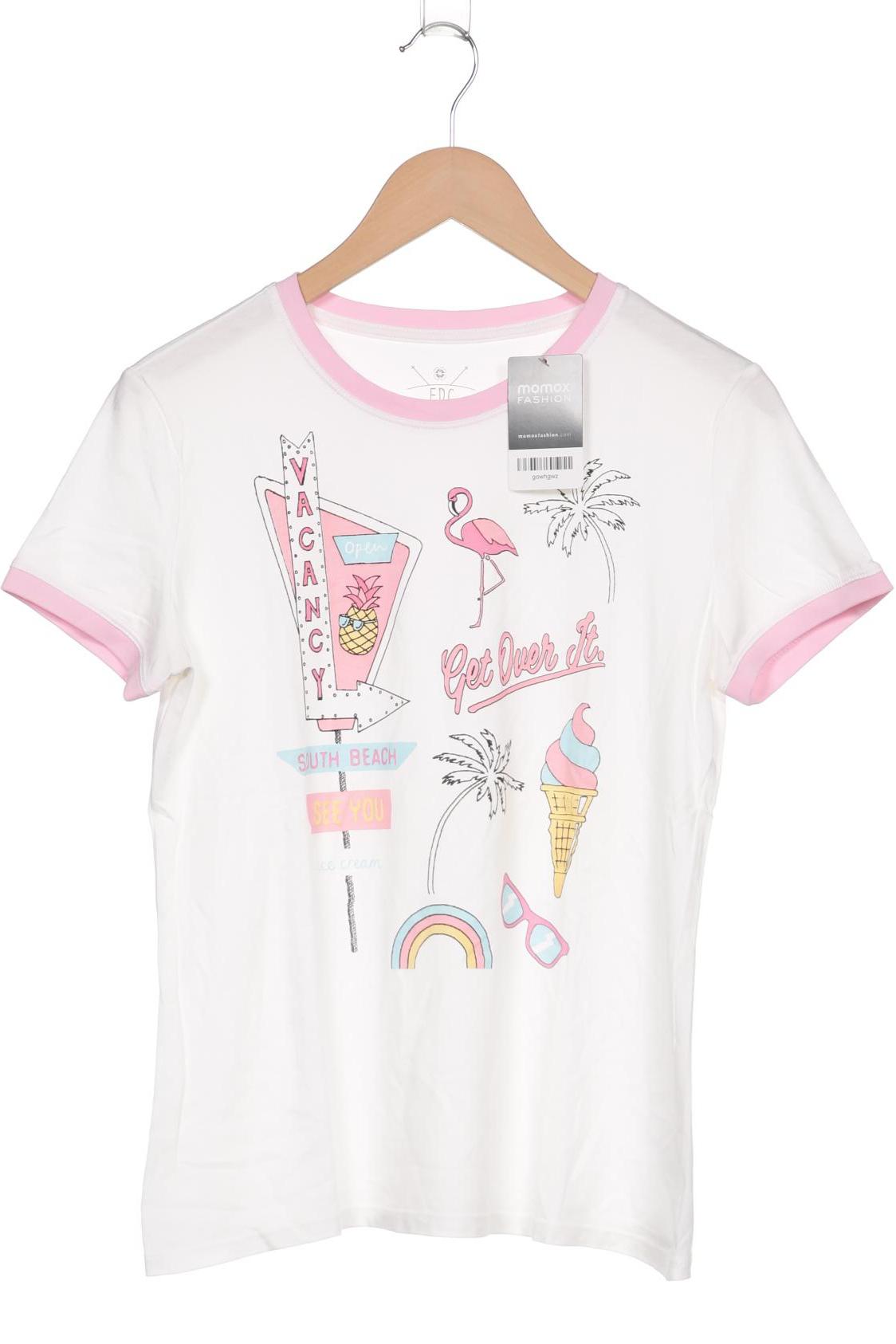 

edc by Esprit Damen T-Shirt, weiß