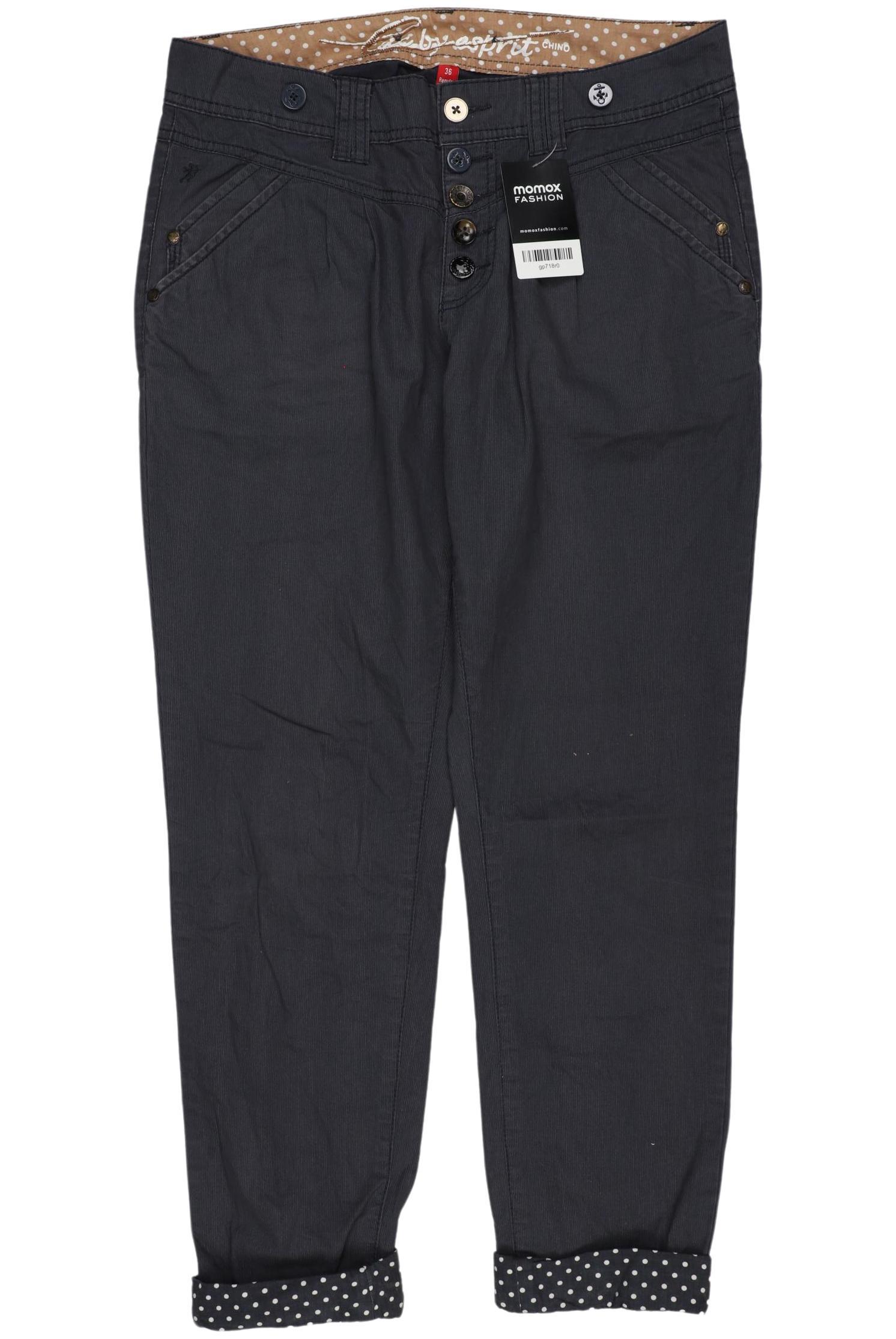 

edc by Esprit Damen Stoffhose, marineblau, Gr. 36