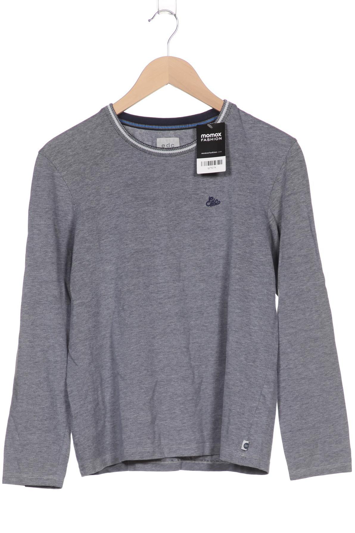 

edc by Esprit Herren Langarmshirt, marineblau, Gr. 48