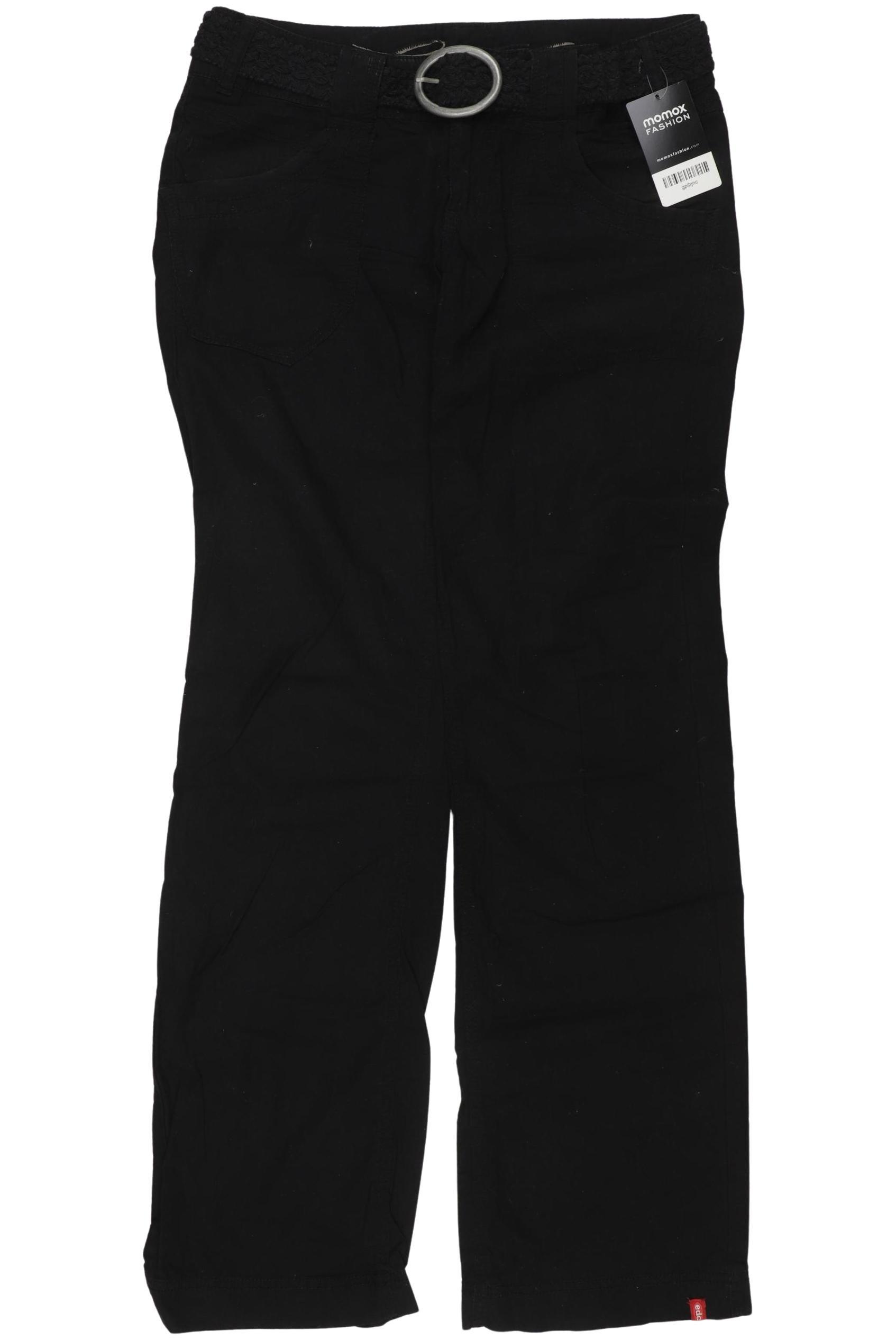 

edc by Esprit Damen Stoffhose, schwarz, Gr. 36