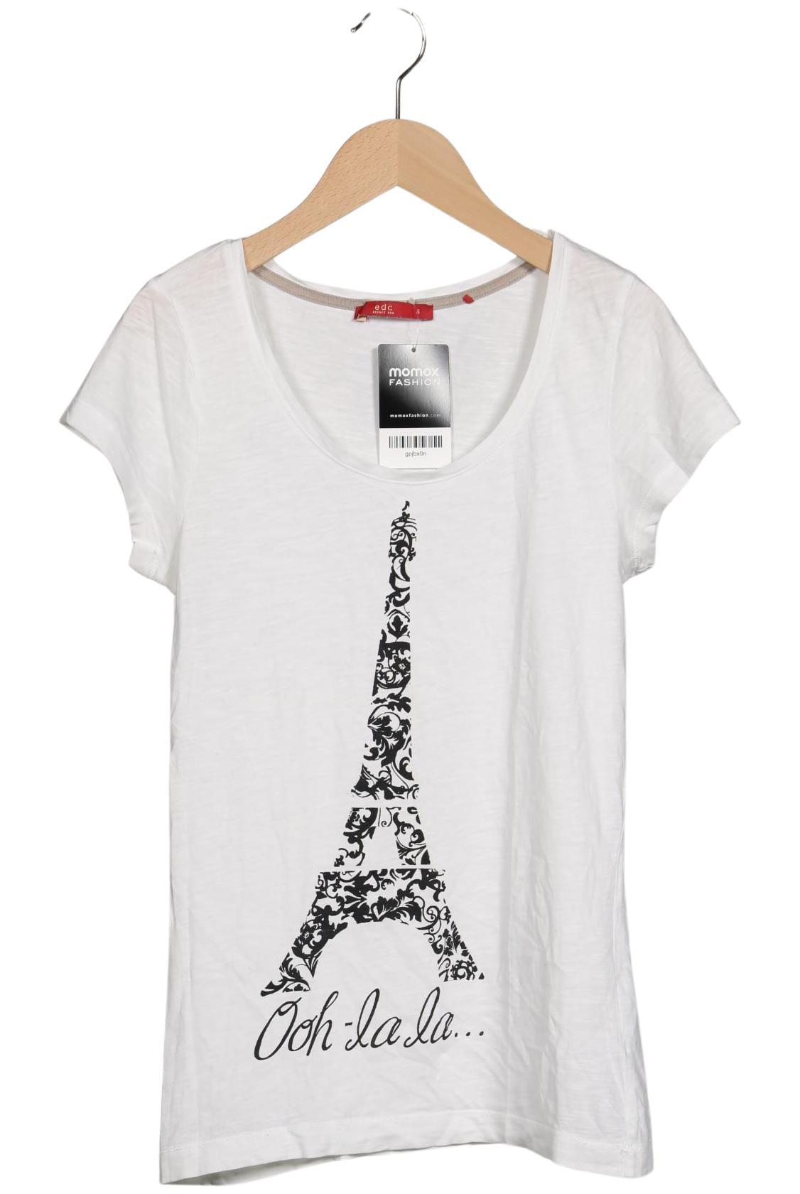 

edc by Esprit Damen T-Shirt, weiß, Gr. 36