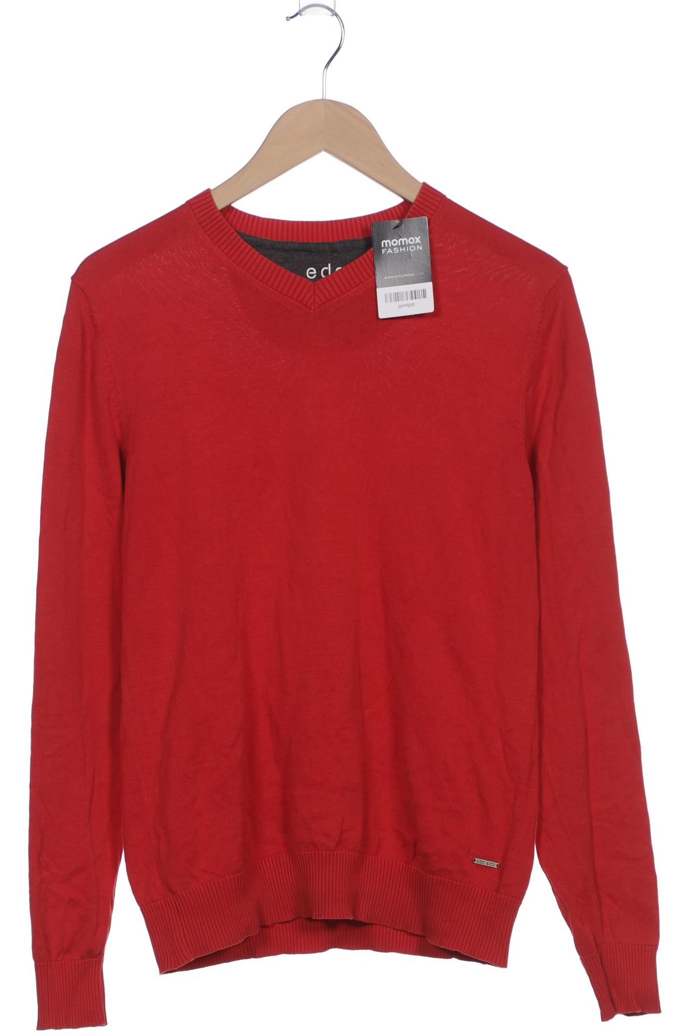 

edc by Esprit Herren Pullover, rot, Gr. 46