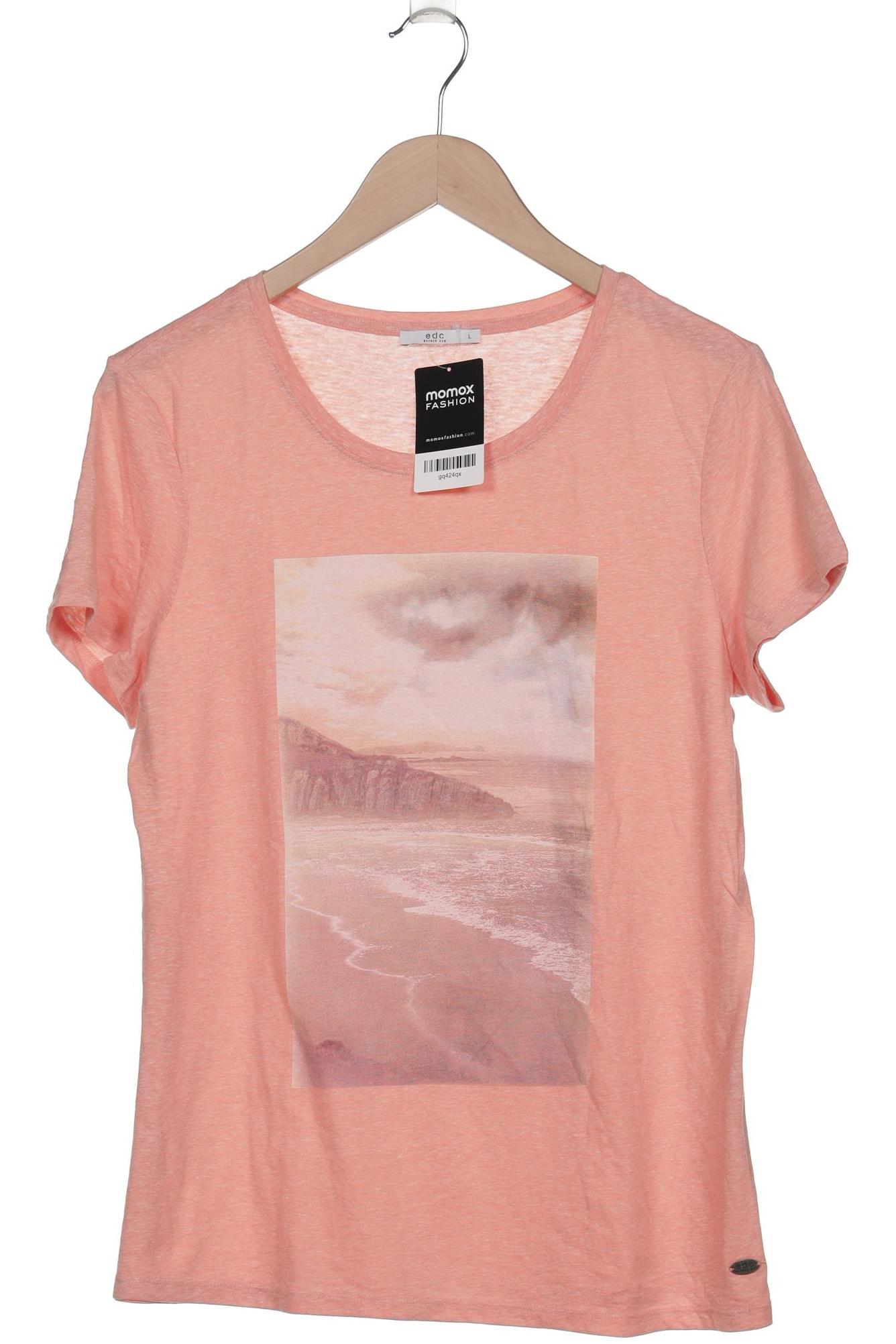 

edc by Esprit Damen T-Shirt, orange, Gr. 42
