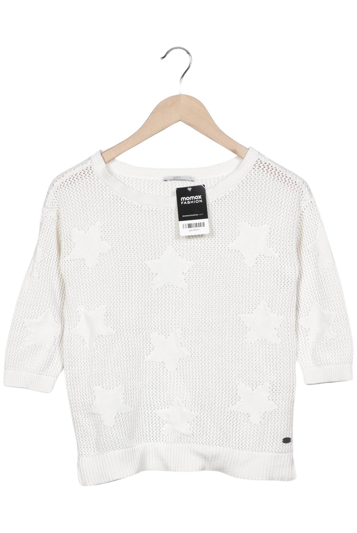 

edc by Esprit Damen Pullover, weiß, Gr. 36