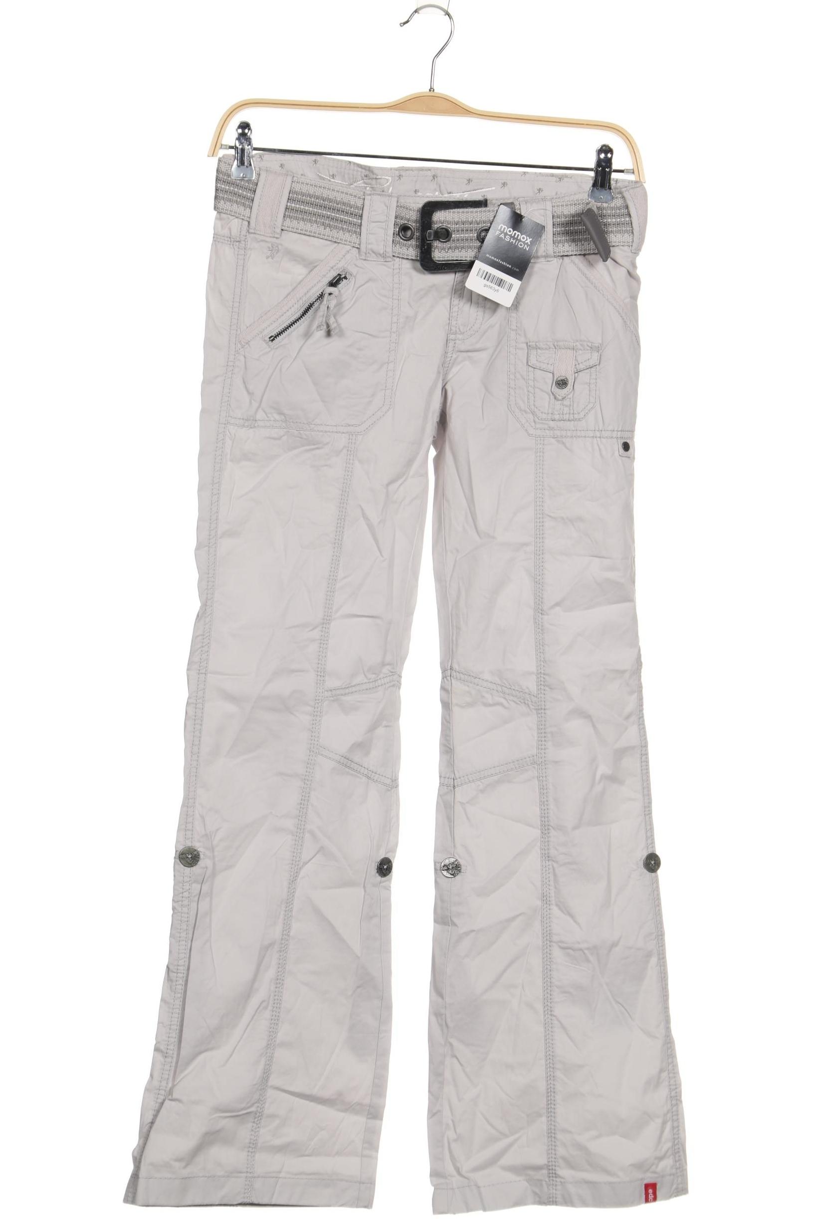 

edc by Esprit Damen Stoffhose, grau, Gr. 36