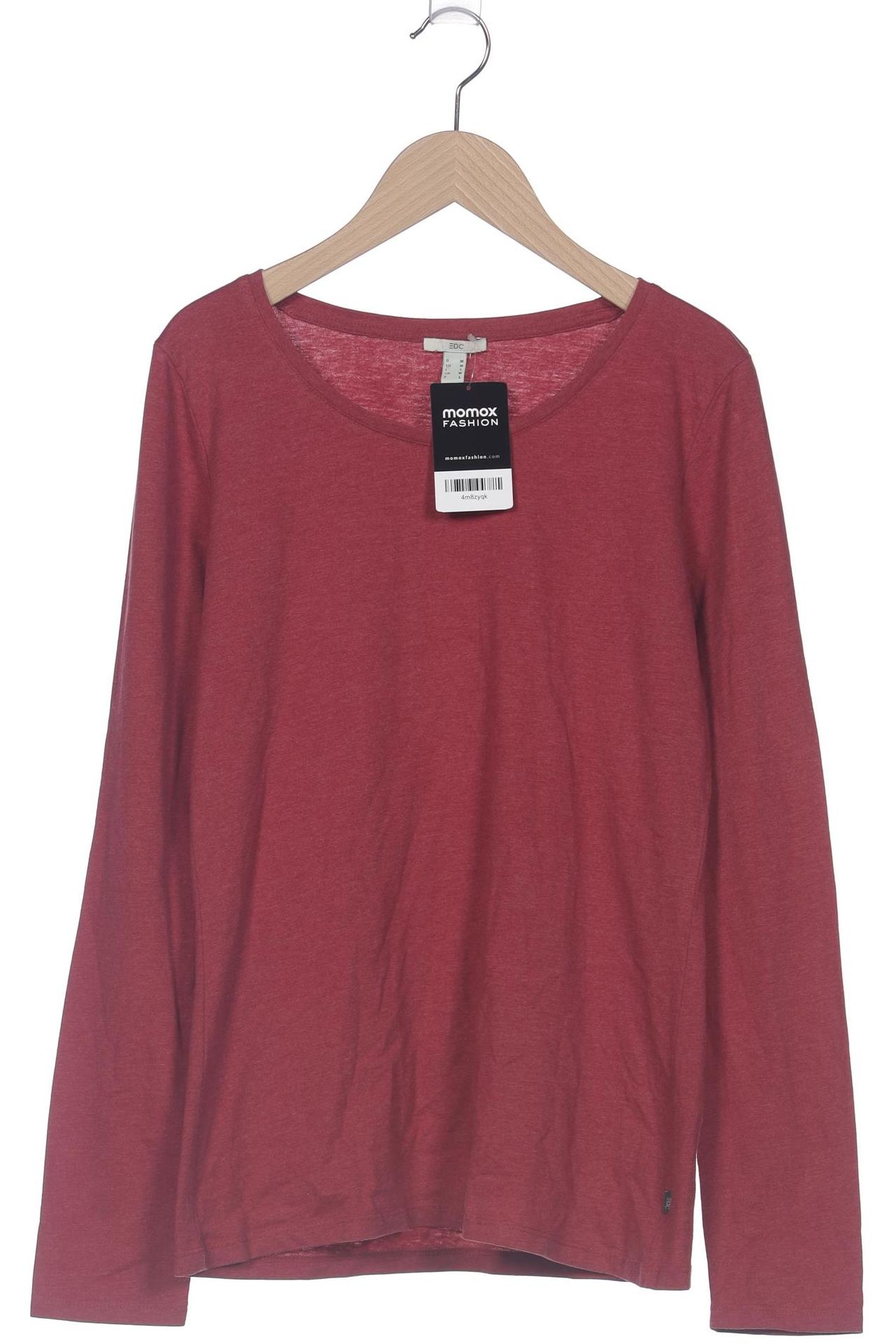 

edc by Esprit Damen Langarmshirt, bordeaux, Gr. 38