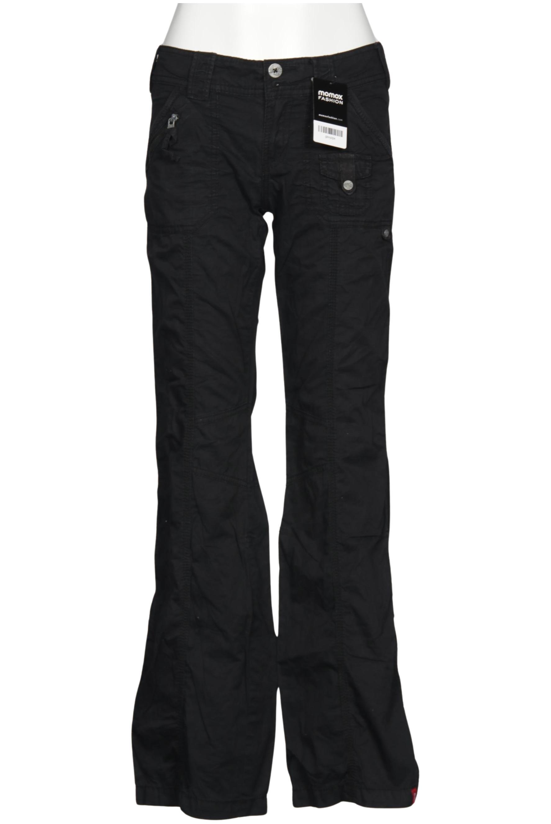 

edc by Esprit Damen Stoffhose, schwarz, Gr. 36