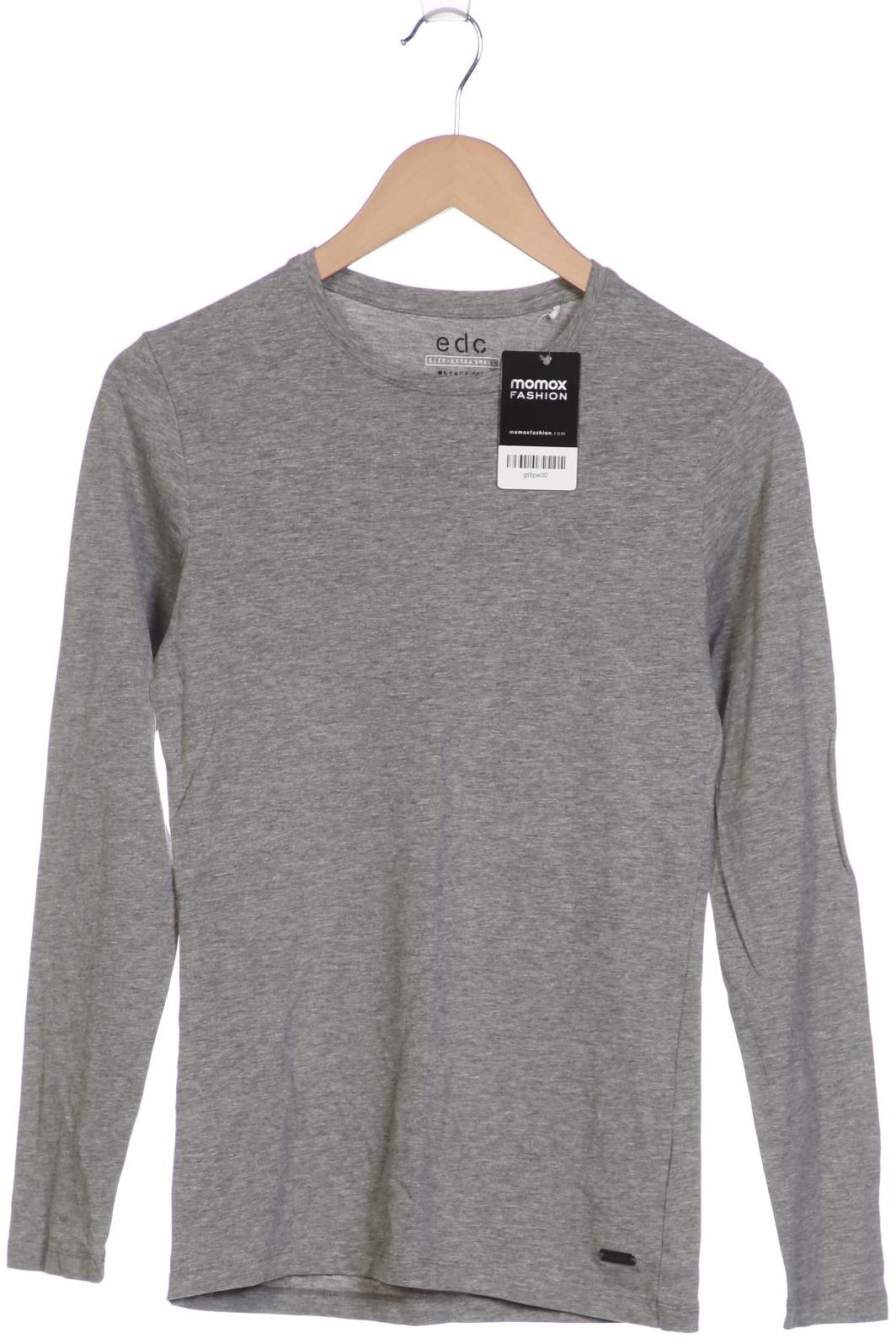 

edc by Esprit Herren Langarmshirt, grau, Gr. 44