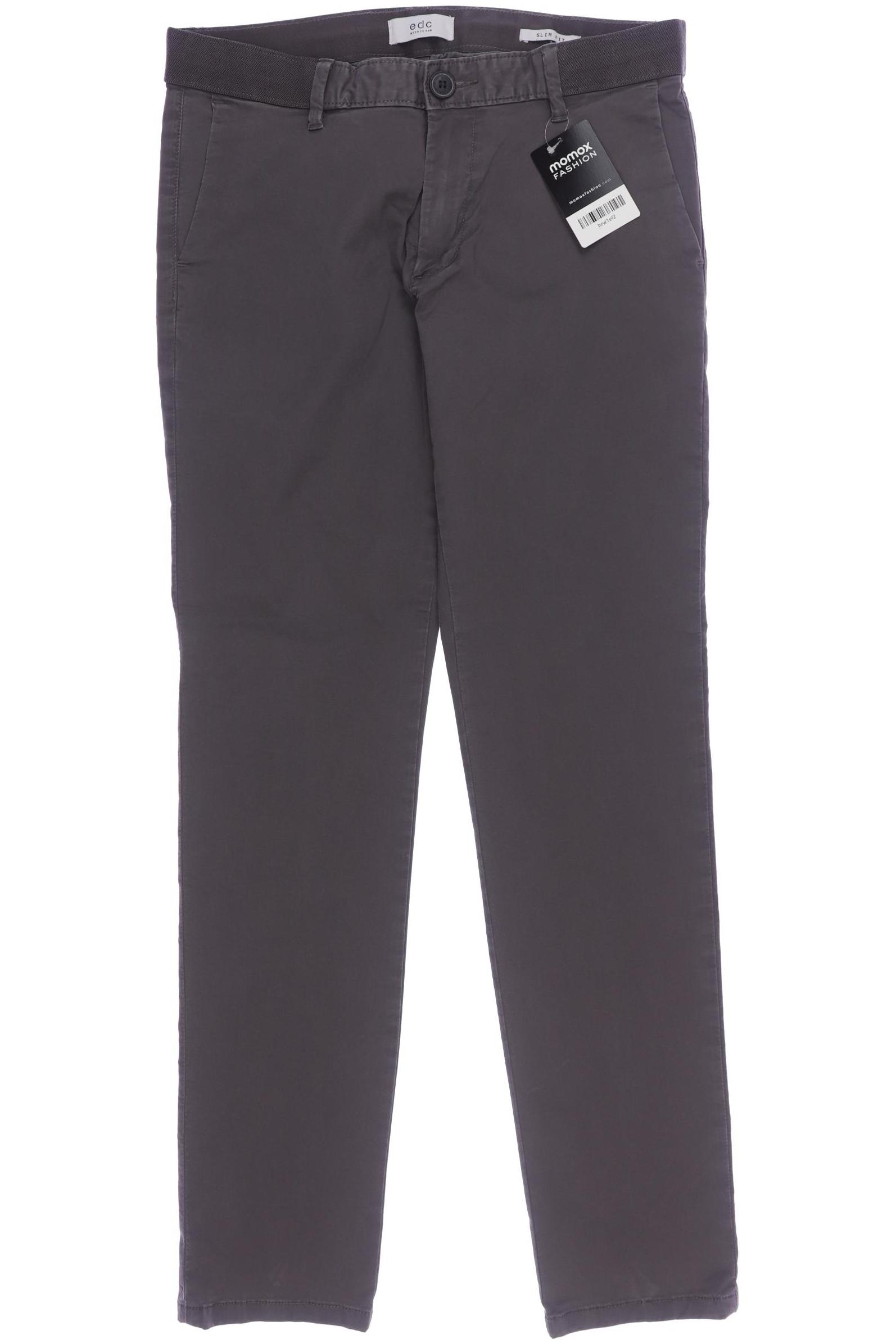 

edc by Esprit Herren Stoffhose, grau, Gr. 29