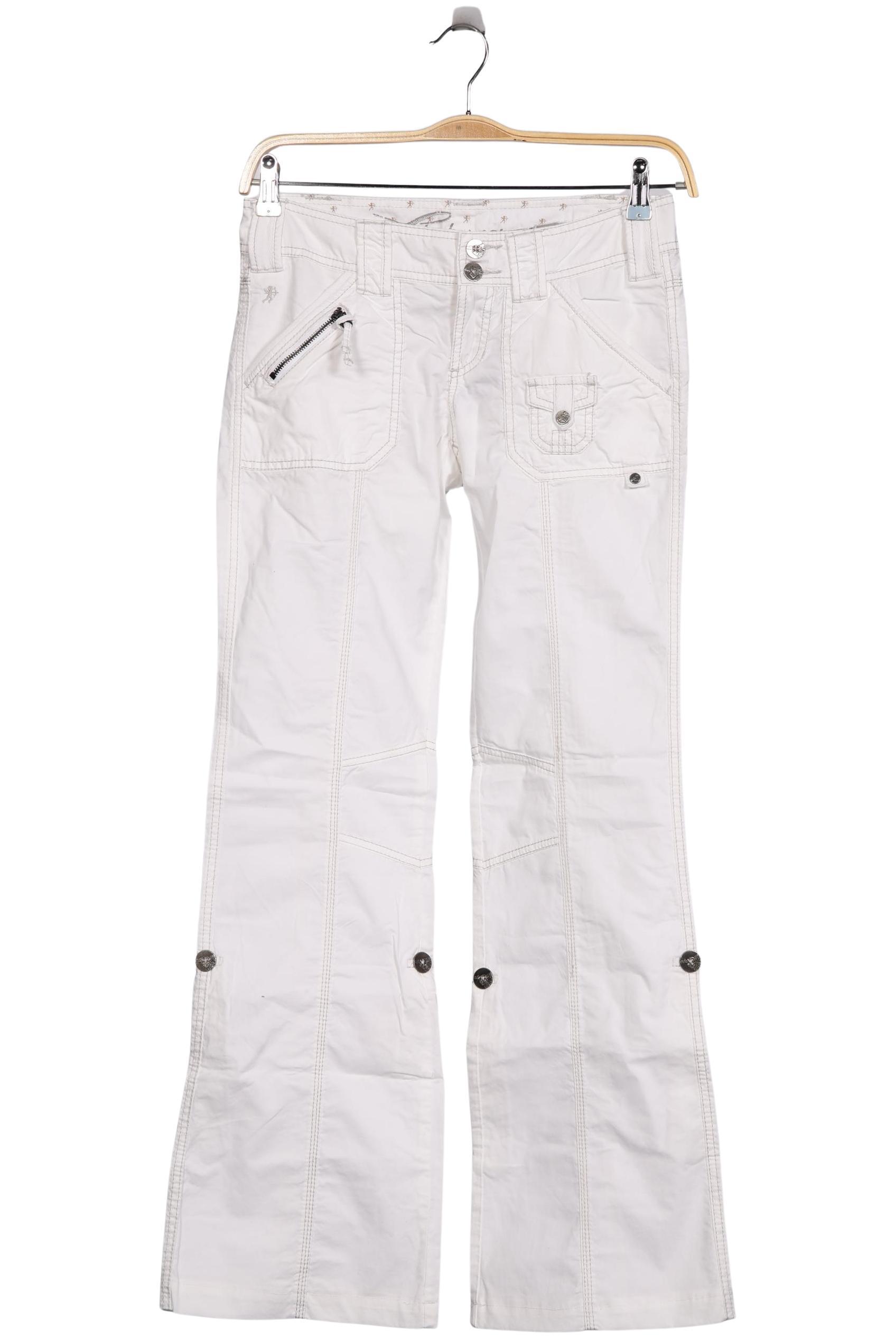 

edc by Esprit Damen Stoffhose, weiß, Gr. 34