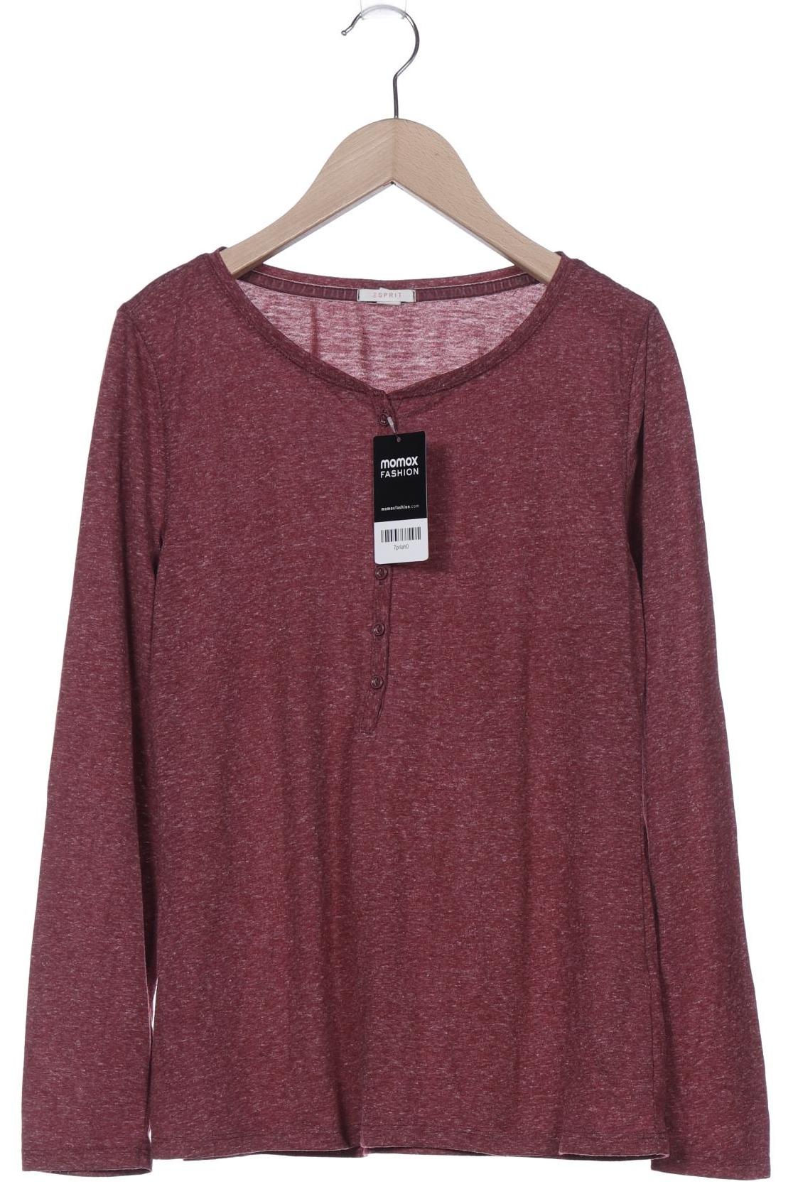 

edc by Esprit Damen Langarmshirt, bordeaux, Gr. 36