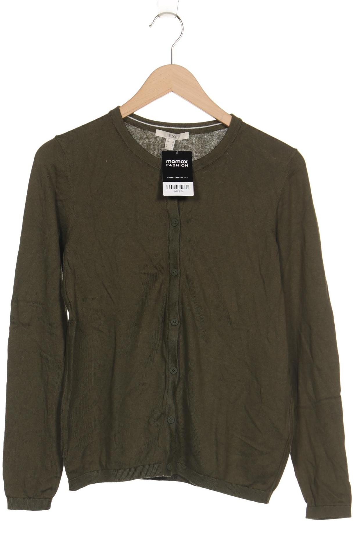 

edc by Esprit Damen Strickjacke, grün, Gr. 38