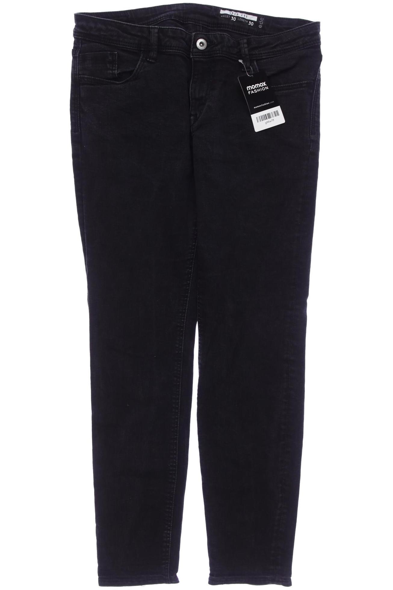 

edc by Esprit Damen Jeans, schwarz, Gr. 30