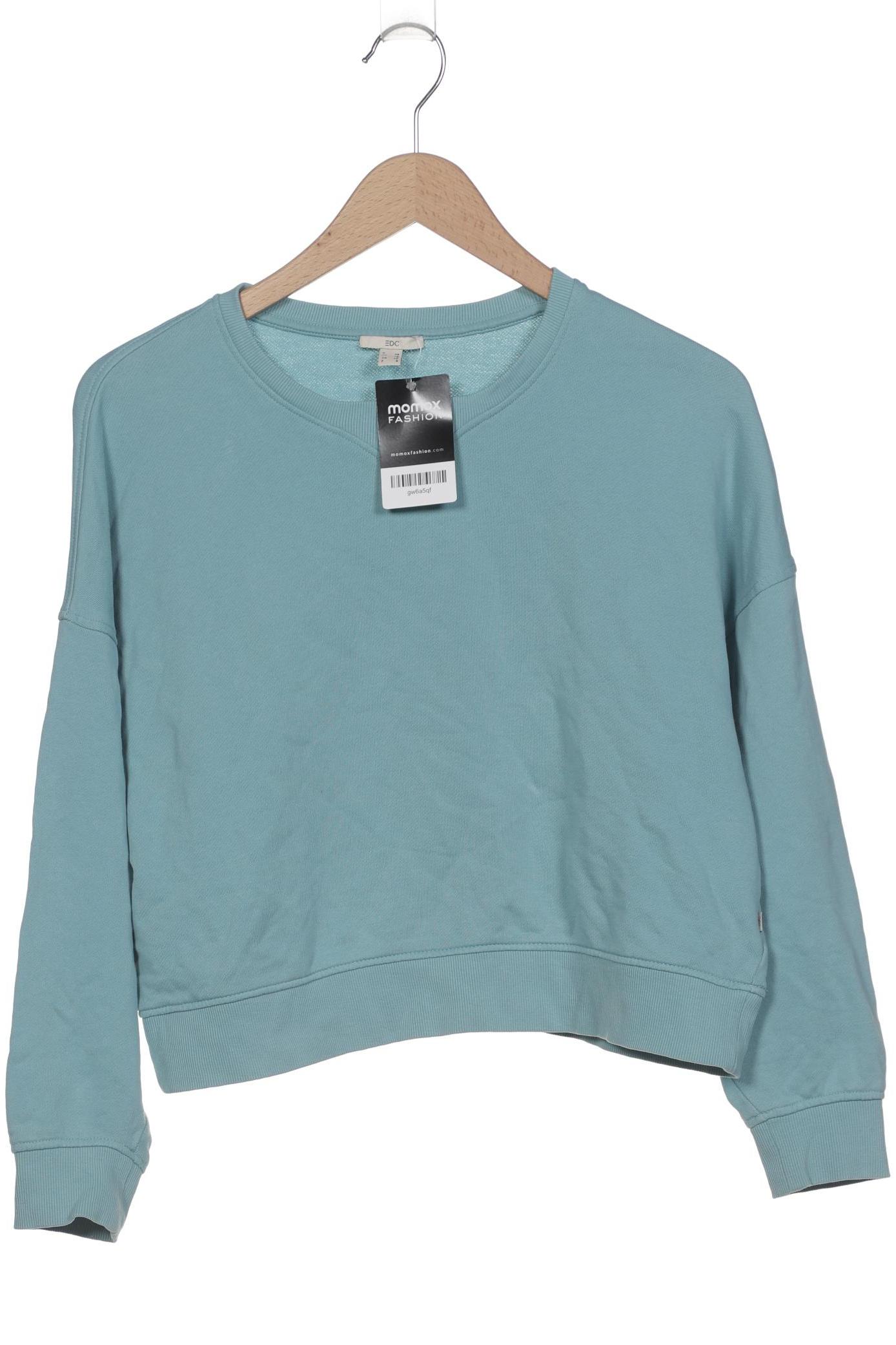 

edc by Esprit Damen Sweatshirt, blau, Gr. 34