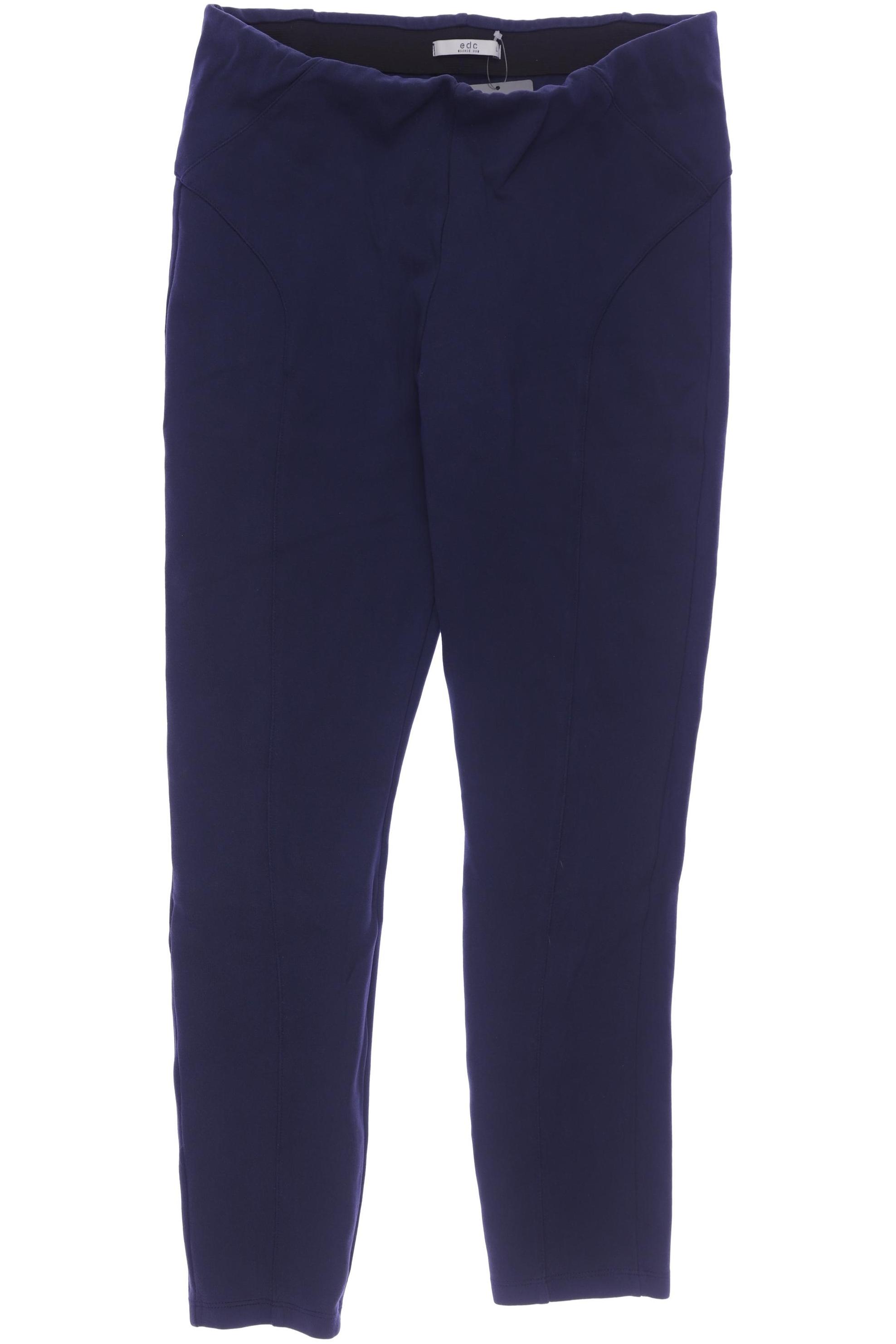 

edc by Esprit Damen Stoffhose, marineblau, Gr. 0