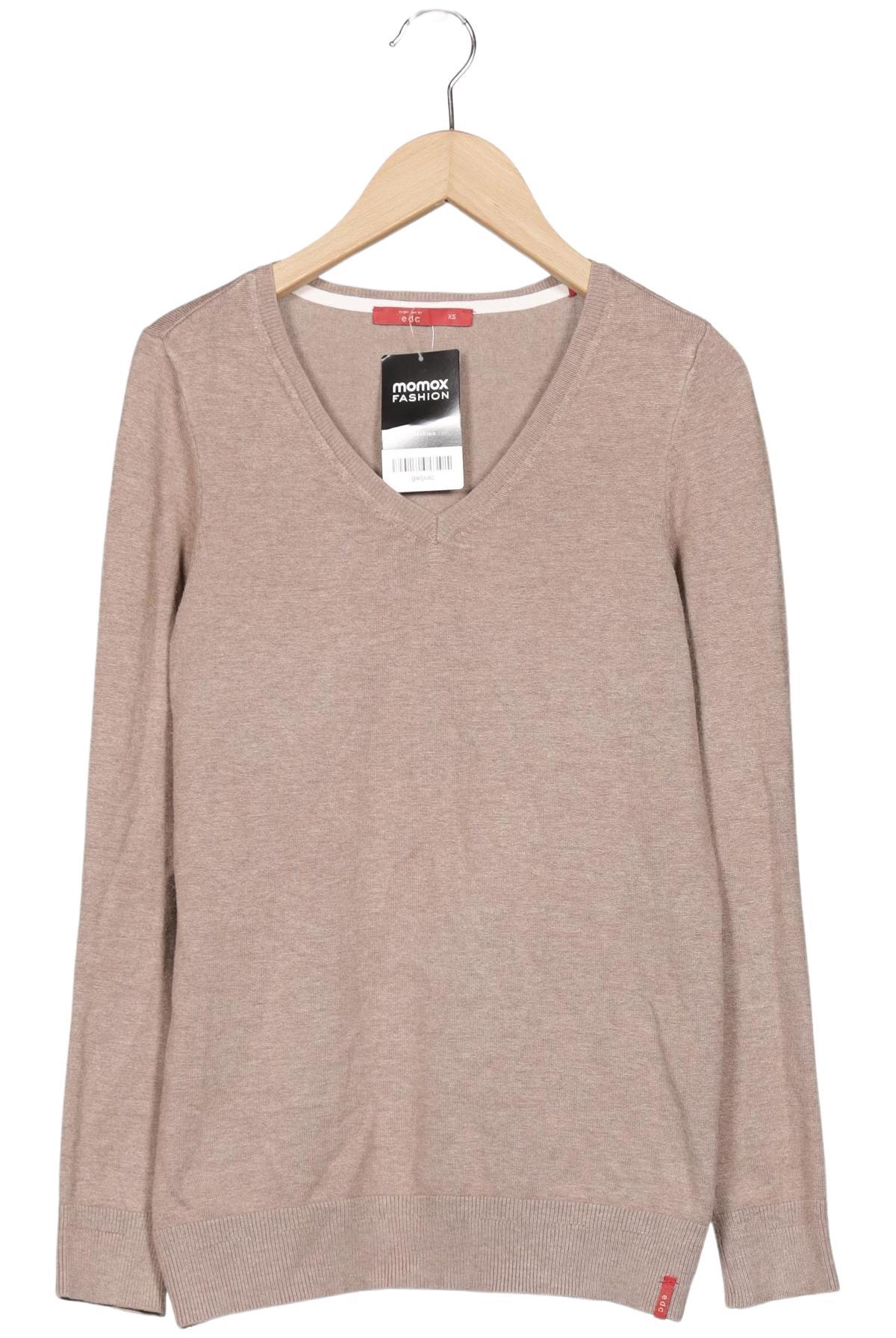 

edc by Esprit Damen Pullover, beige, Gr. 34