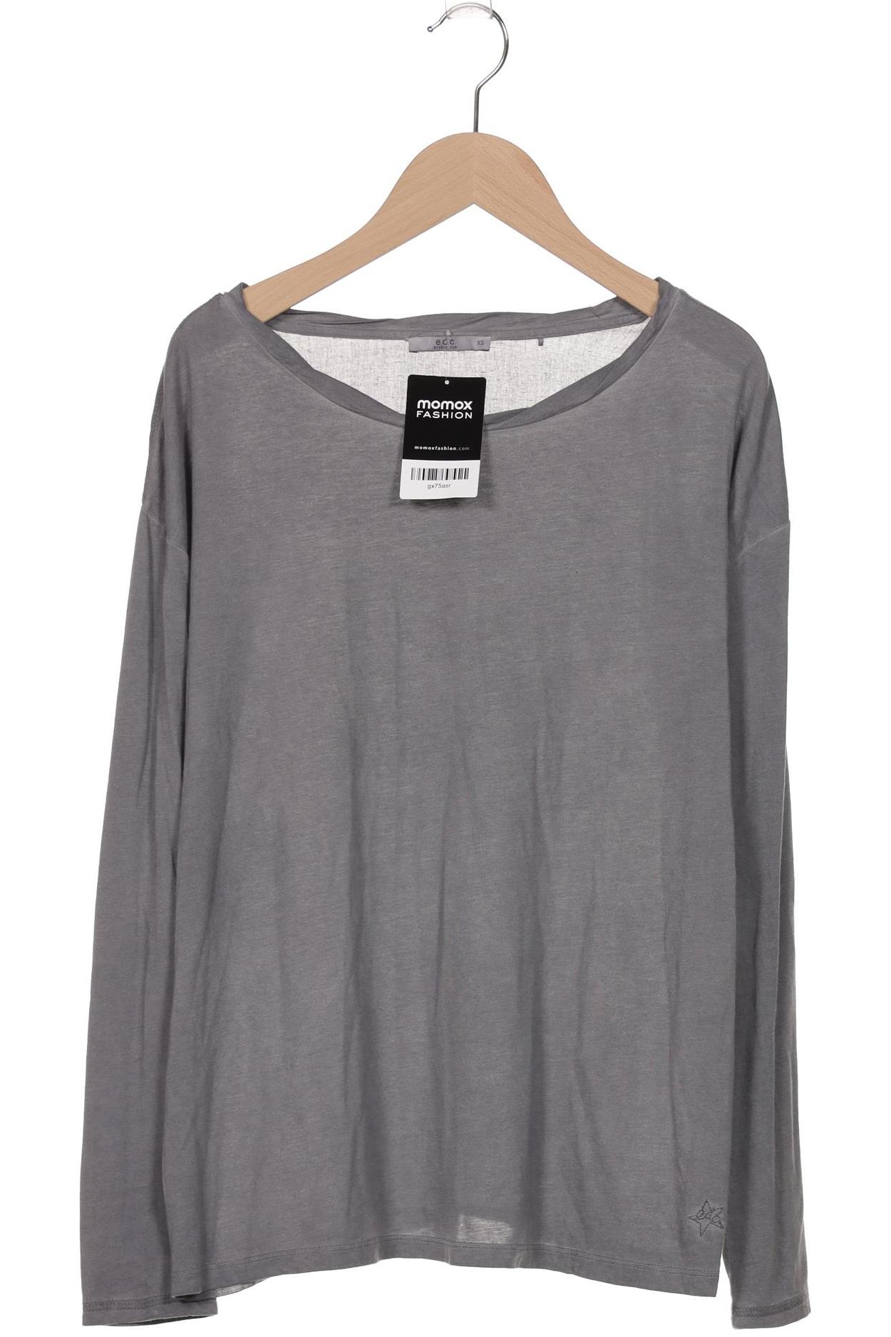 

edc by Esprit Damen Langarmshirt, grau, Gr. 34