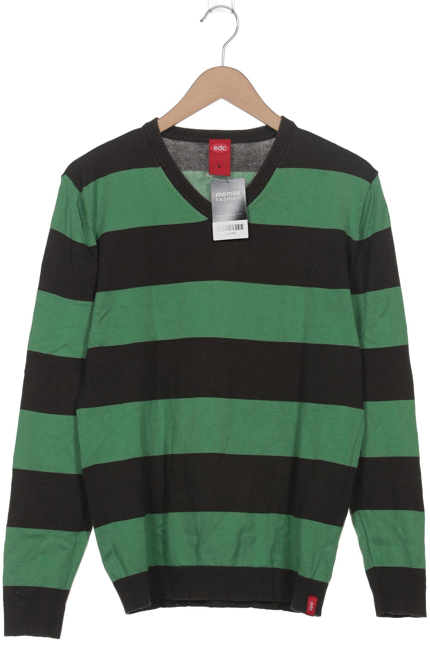 

edc by Esprit Herren Pullover, grün, Gr. 52