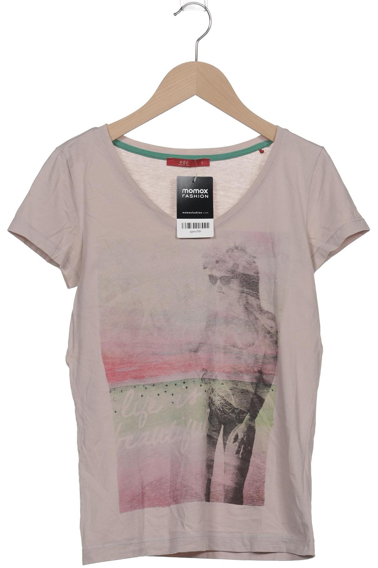 

edc by Esprit Damen T-Shirt, grau, Gr. 36