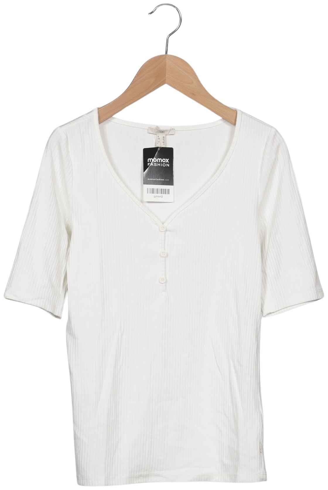 

edc by Esprit Damen T-Shirt, weiß, Gr. 34