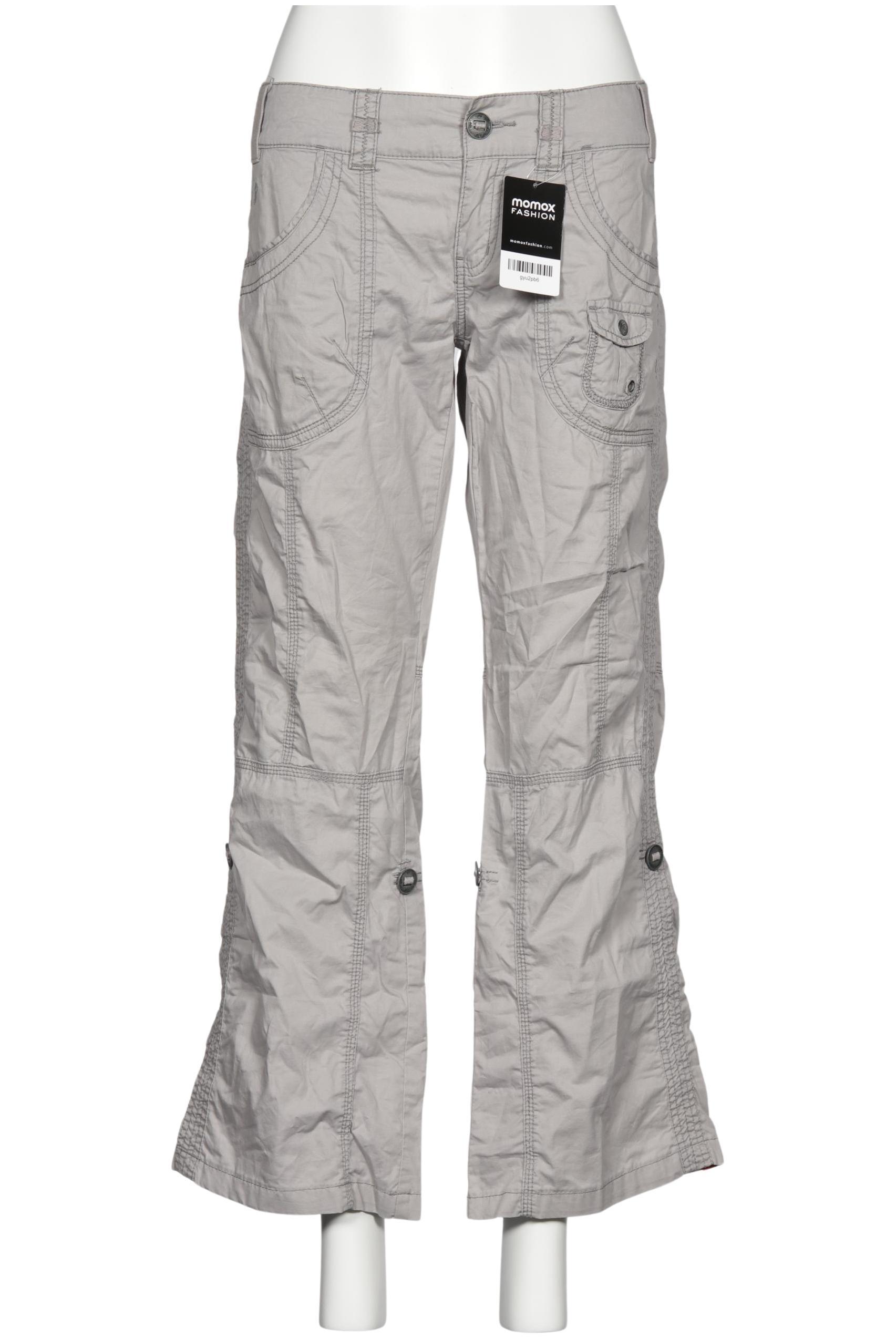 

edc by Esprit Damen Stoffhose, grau, Gr. 38