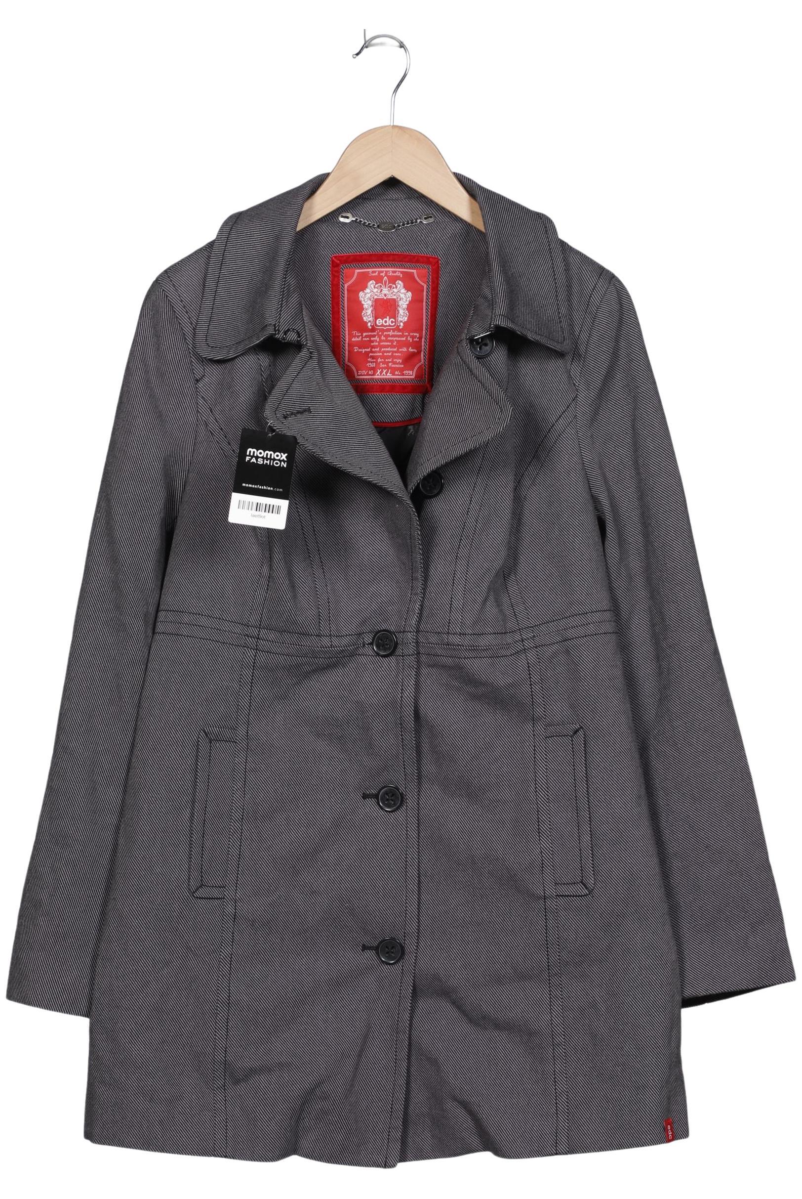 

edc by Esprit Damen Mantel, grau, Gr. 46