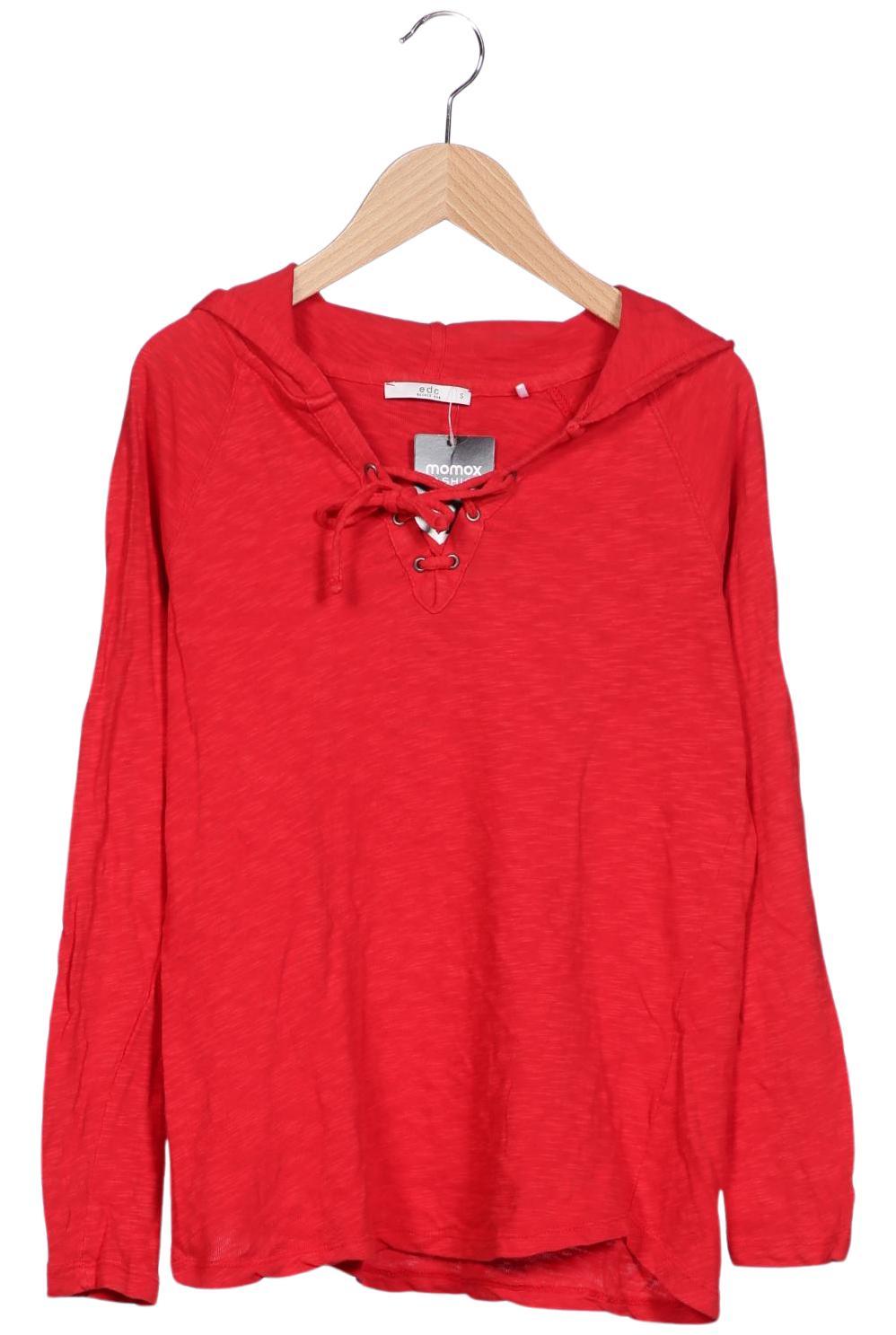 

edc by Esprit Damen Langarmshirt, rot, Gr. 36