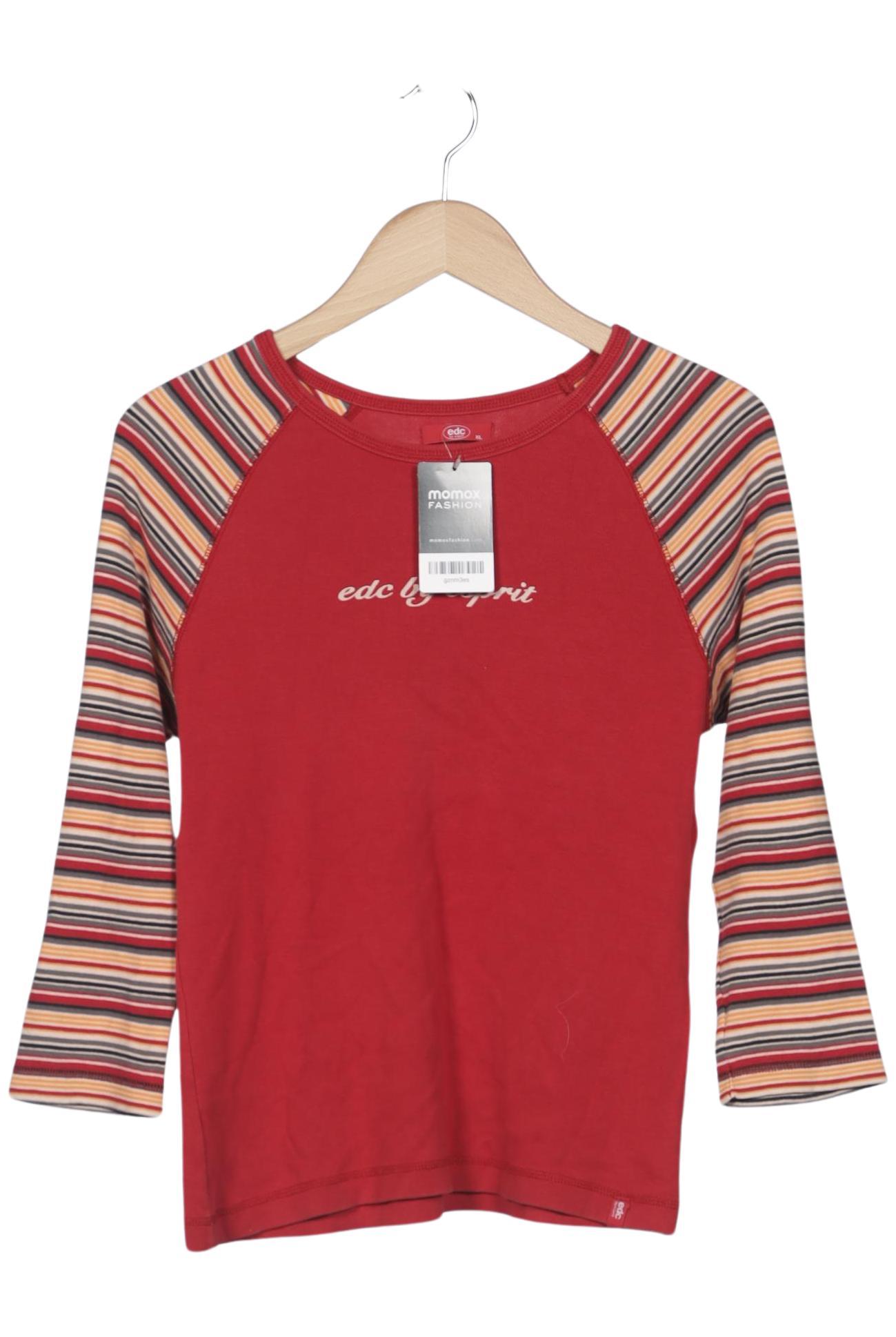 

edc by Esprit Damen Langarmshirt, rot, Gr. 44