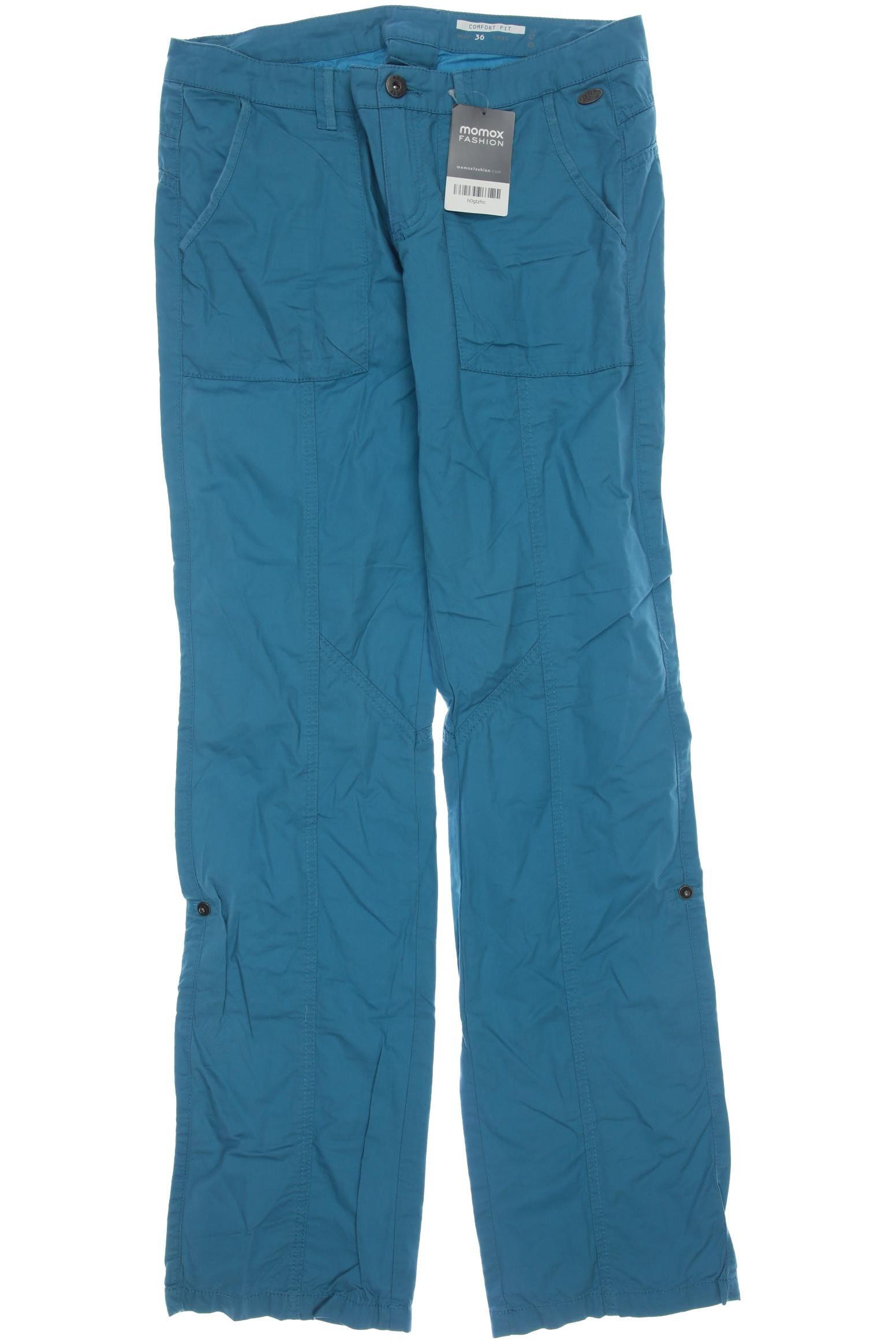 

edc by Esprit Damen Stoffhose, blau, Gr. 36