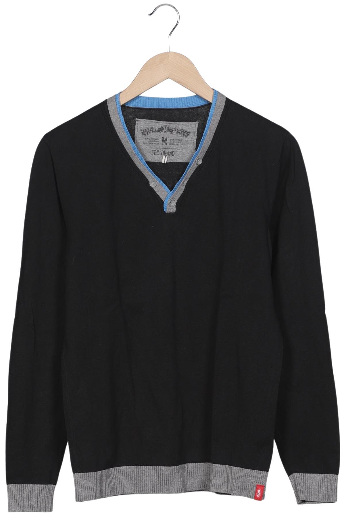 

edc by Esprit Herren Pullover, schwarz, Gr. 48