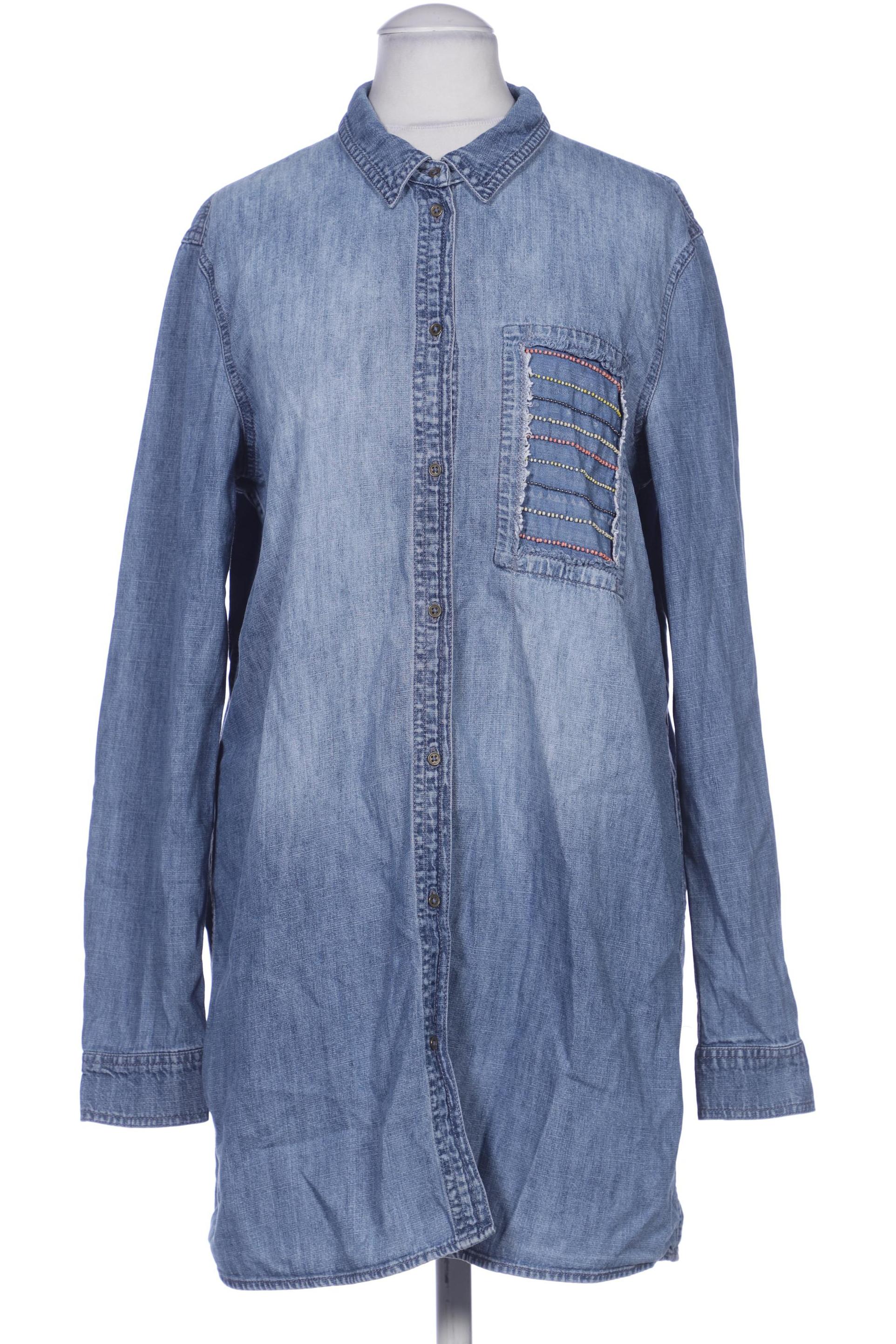 

edc by Esprit Damen Bluse, blau, Gr. 36