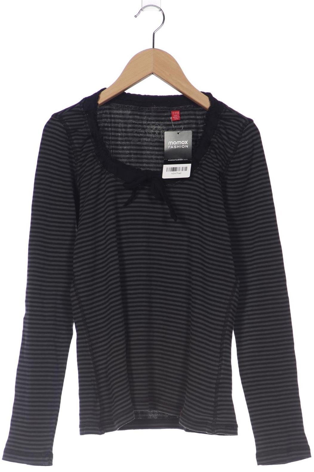 

edc by Esprit Damen Langarmshirt, schwarz, Gr. 38