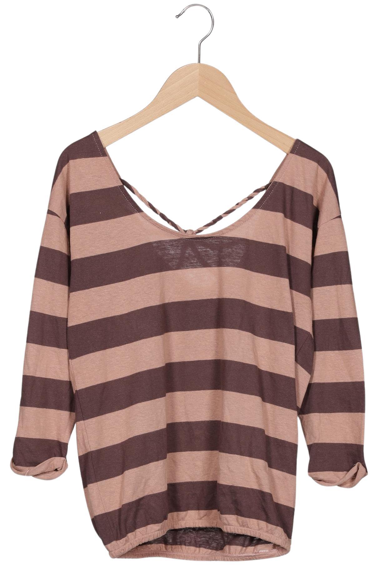 

edc by Esprit Damen Langarmshirt, mehrfarbig, Gr. 34