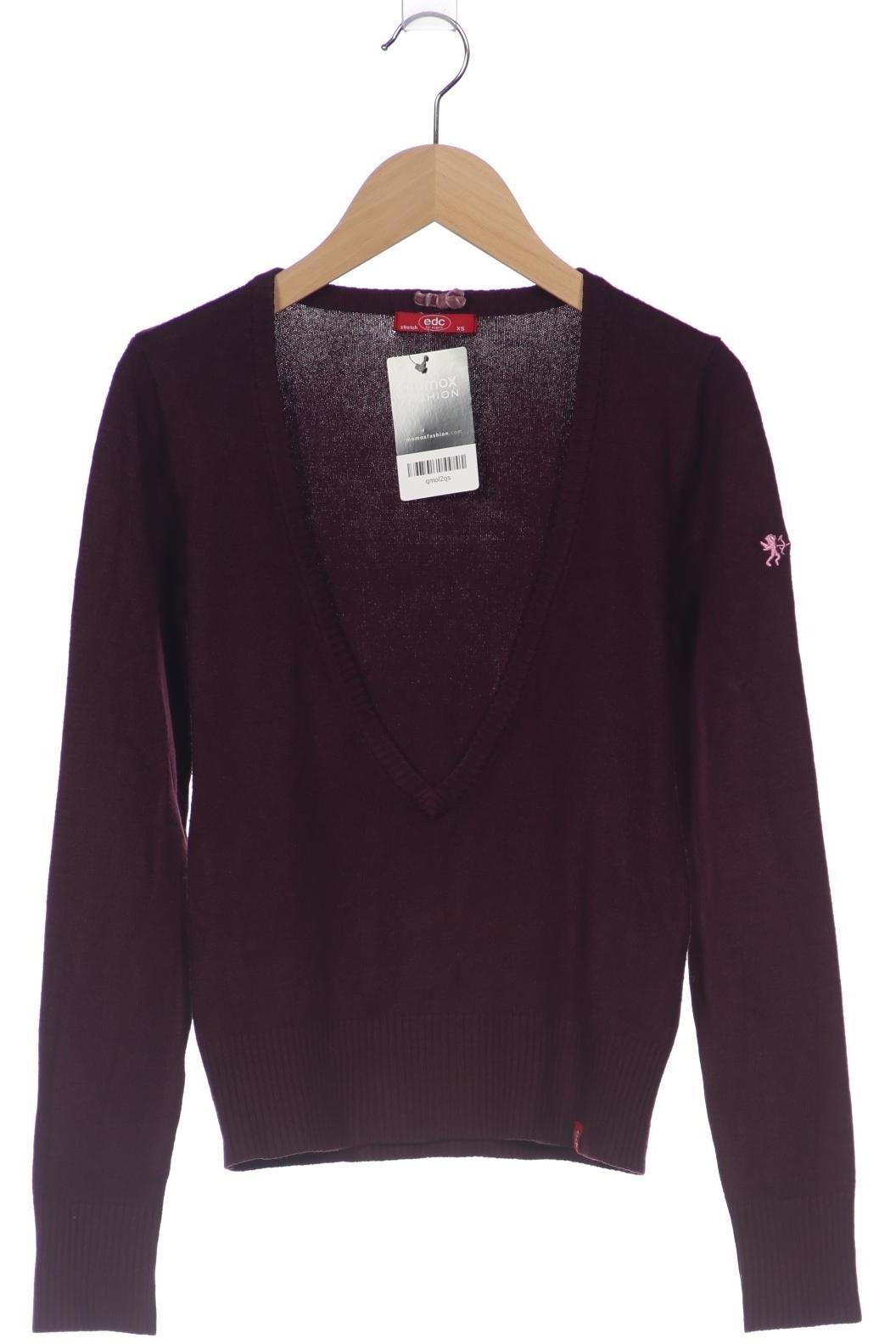 

edc by Esprit Damen Pullover, bordeaux, Gr. 34