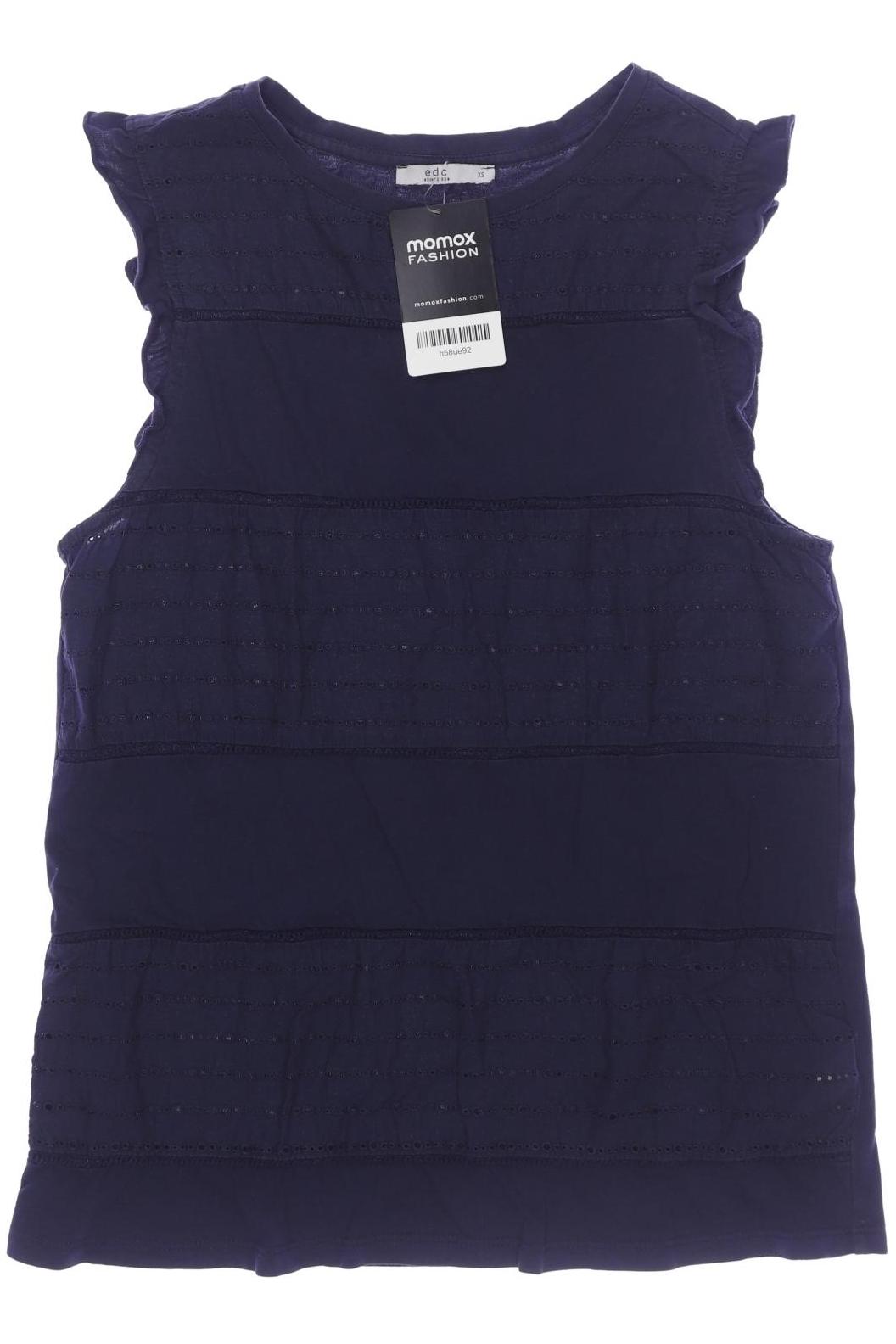 

edc by Esprit Damen Top, marineblau, Gr. 34