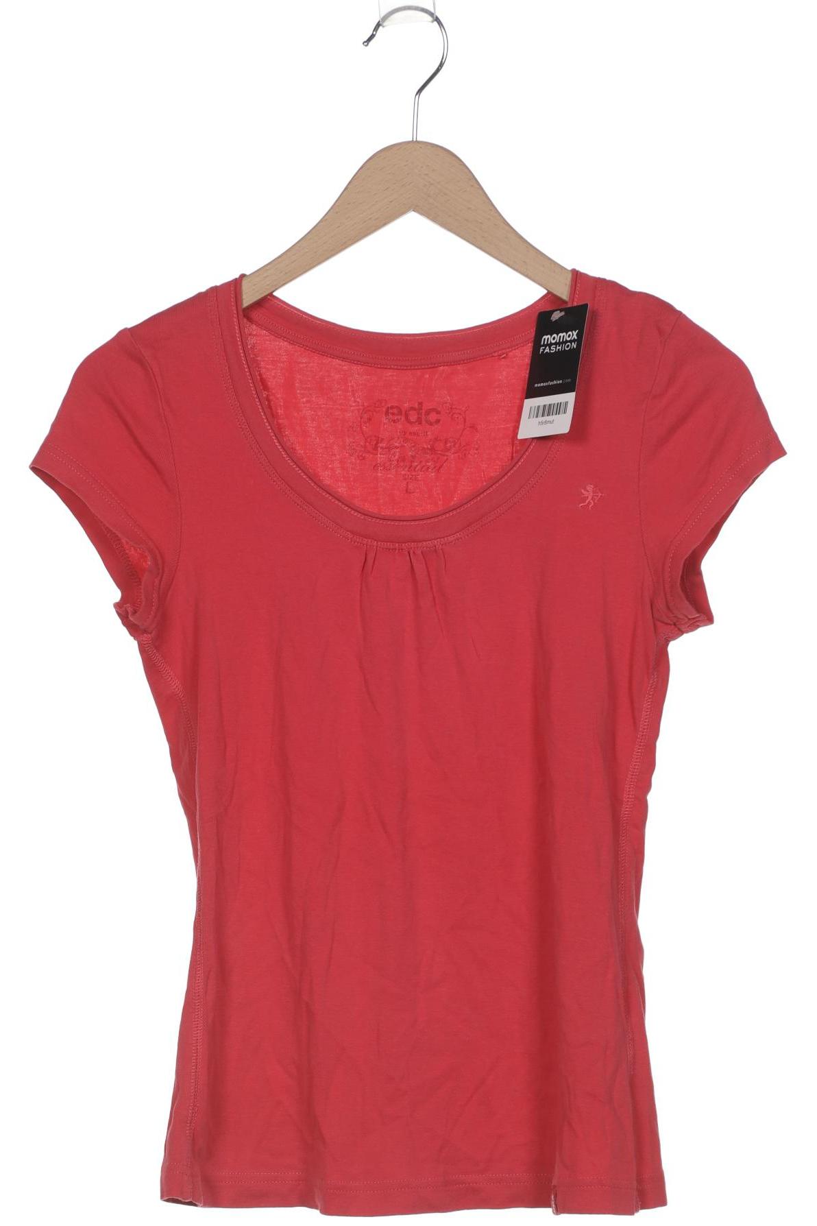 

edc by Esprit Damen T-Shirt, rot, Gr. 42