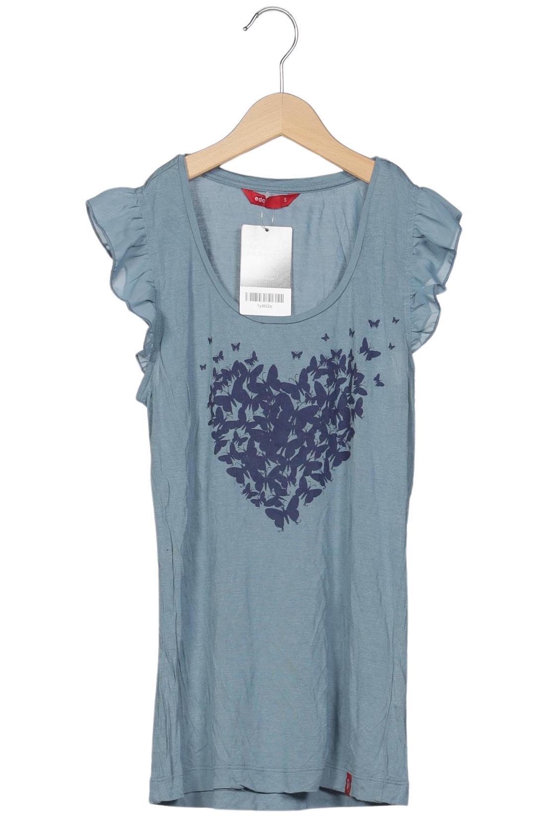 

edc by Esprit Damen T-Shirt, hellblau, Gr. 36