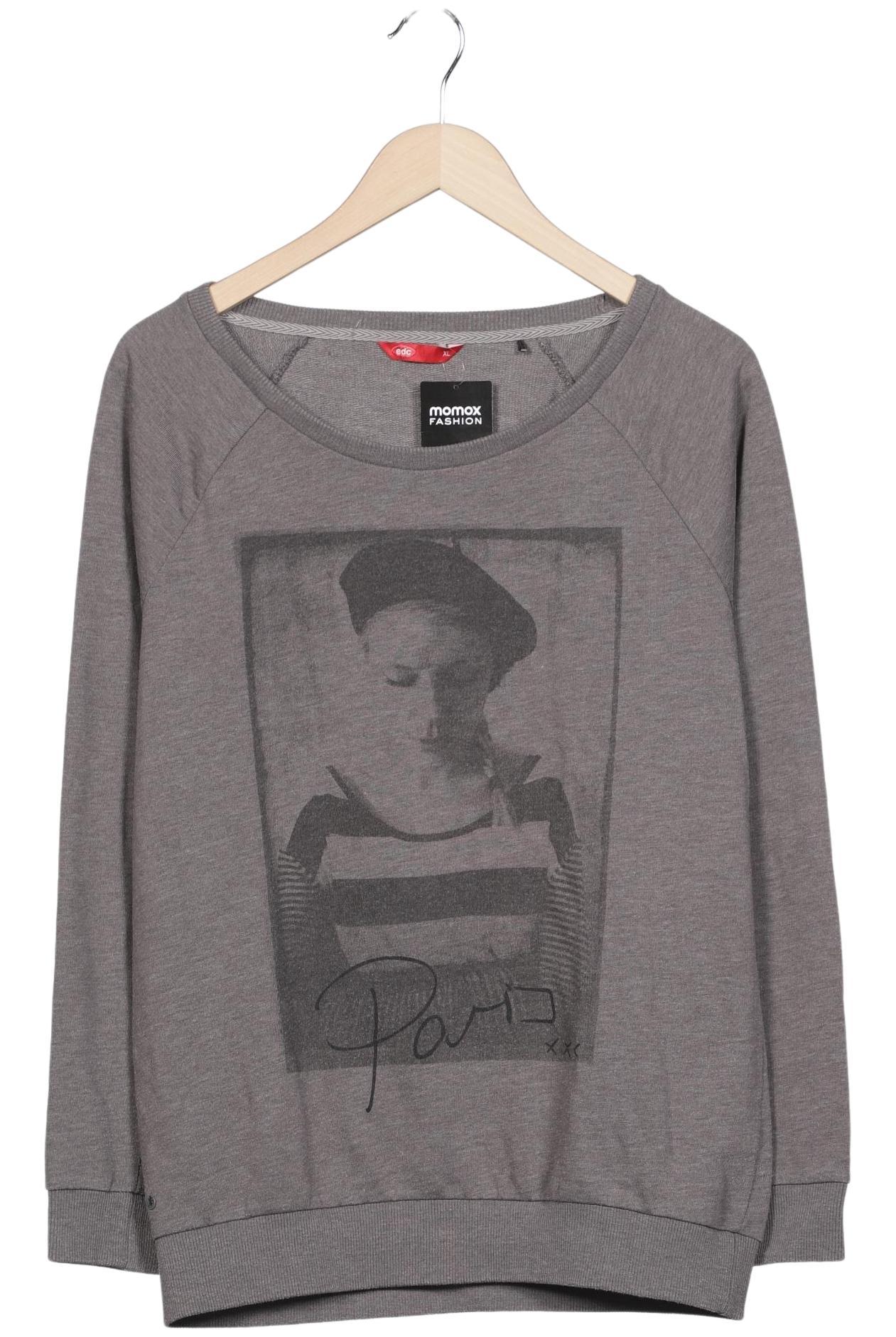 

edc by Esprit Damen Sweatshirt, grau, Gr. 44