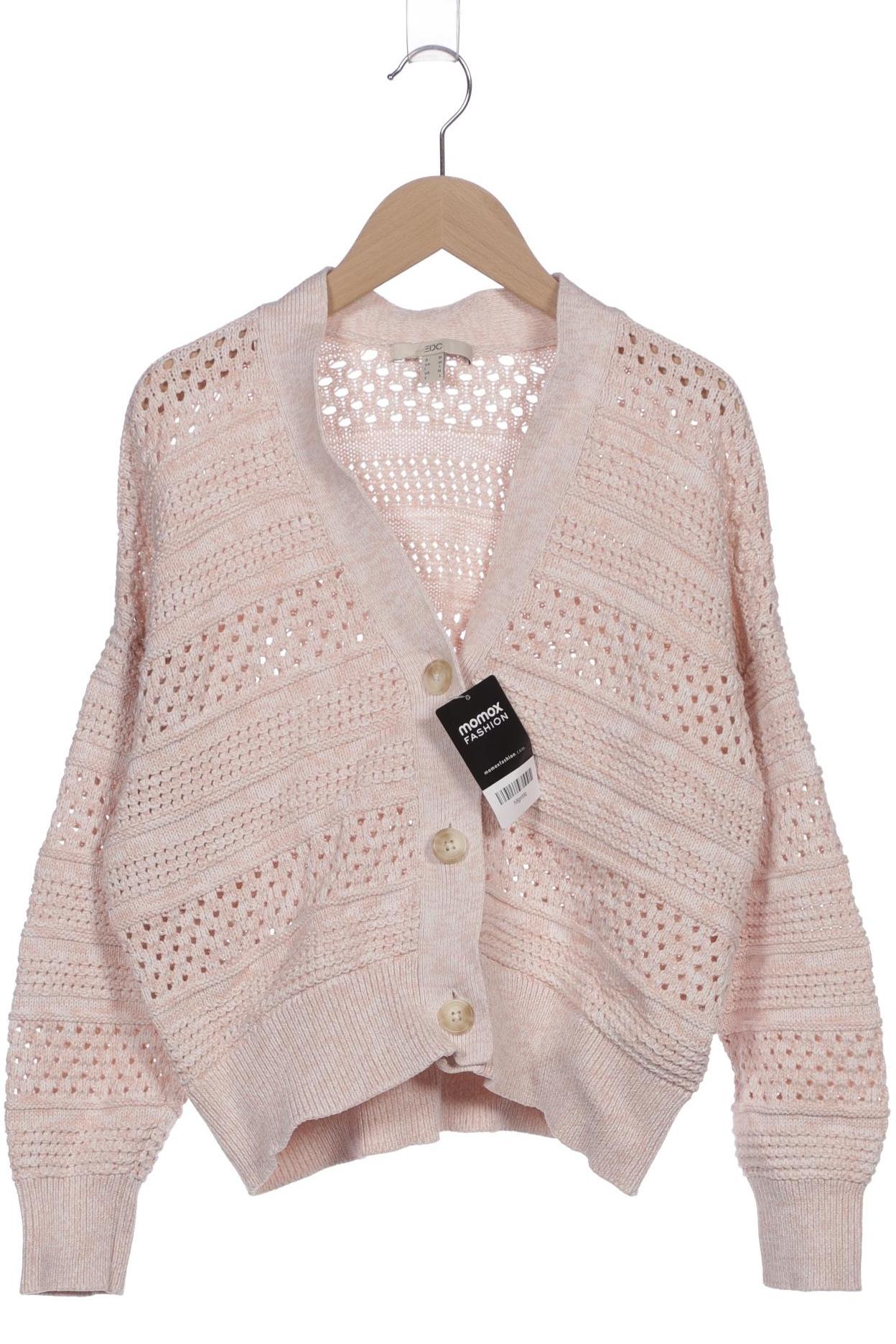 

edc by Esprit Damen Strickjacke, beige, Gr. 38