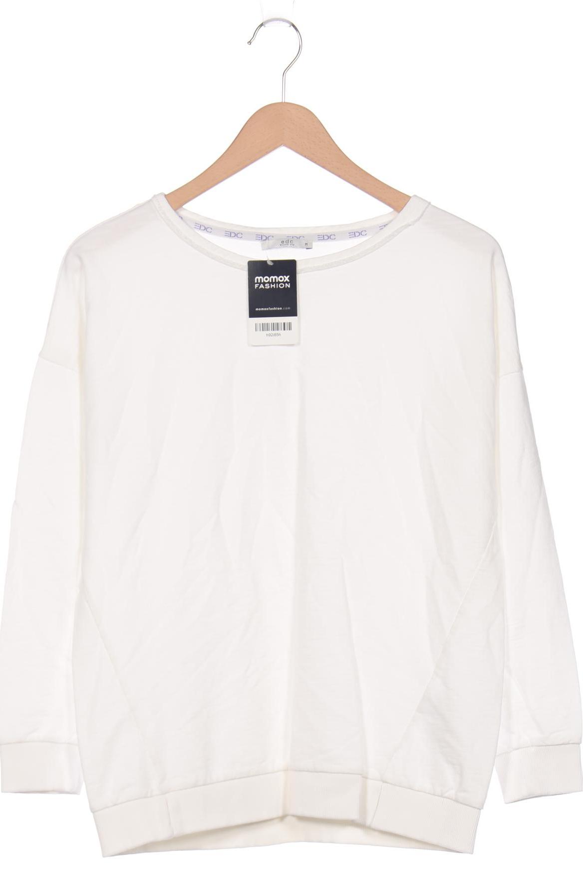 

edc by Esprit Damen Sweatshirt, weiß, Gr. 38