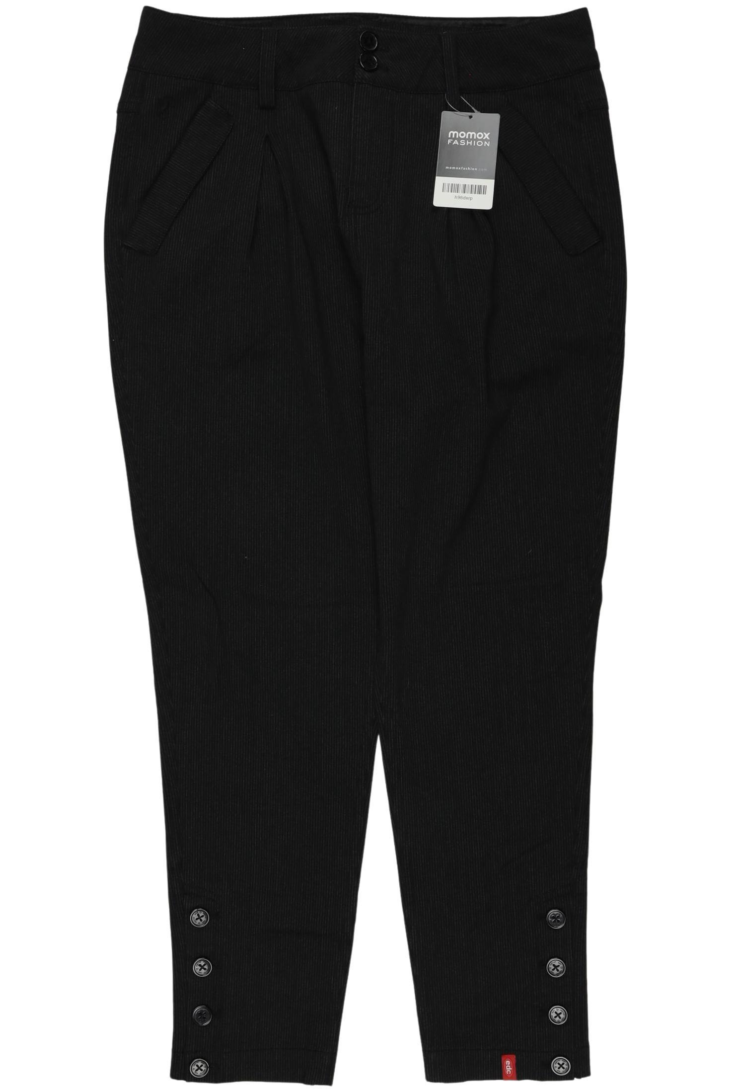 

edc by Esprit Damen Stoffhose, schwarz, Gr. 36