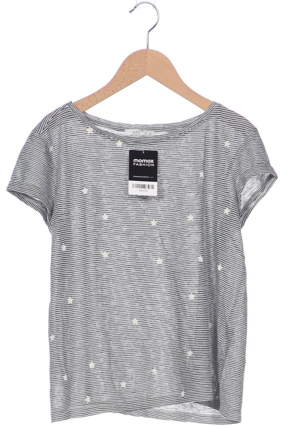

edc by Esprit Damen T-Shirt, grau, Gr. 36